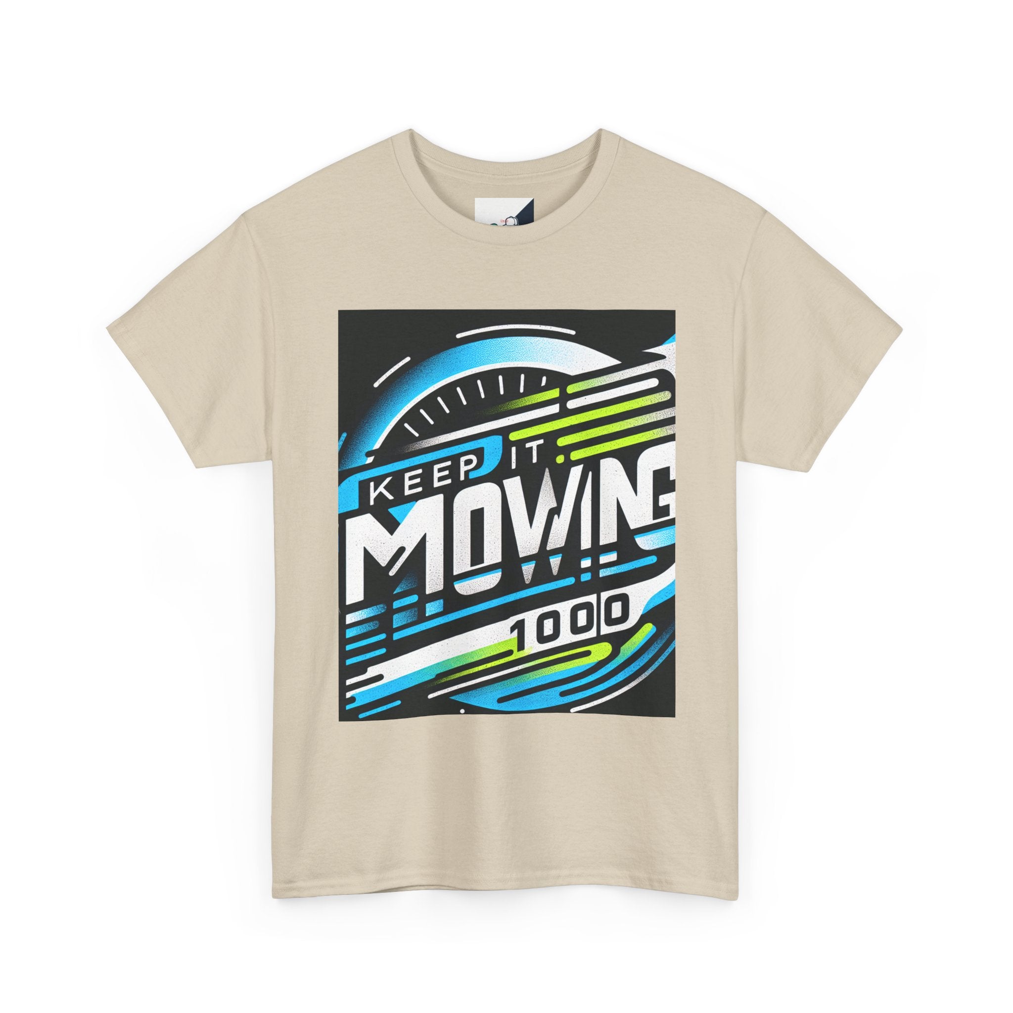 Keep It Moving Unisex Heavy Cotton Tee | Motivational Graphic Shirt for Fitness Lovers, Casual Wear, Gift Idea, Workout Apparel, Team Spirit