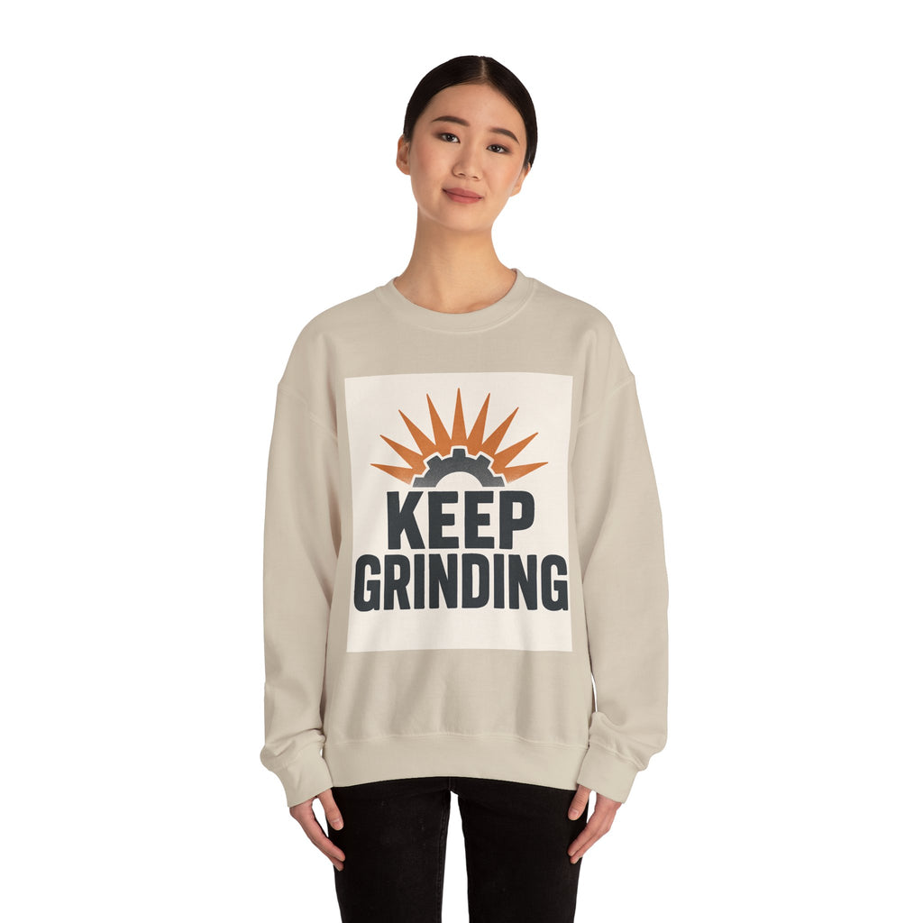 Keep Grinding Sweatshirt — Motivational Crewneck for Hustle & Gym Enthusiasts