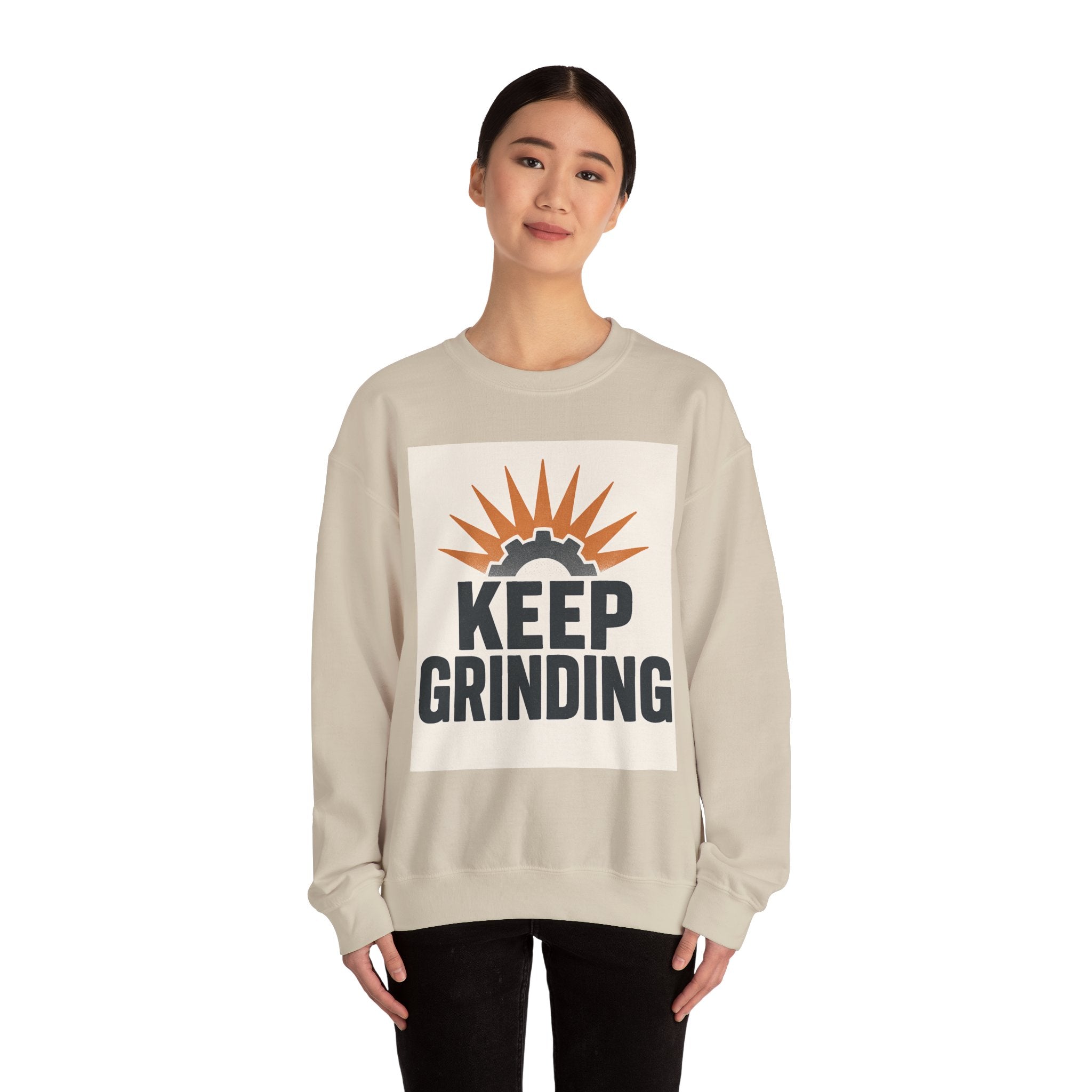 Keep Grinding Sweatshirt — Motivational Crewneck for Hustle & Gym Enthusiasts