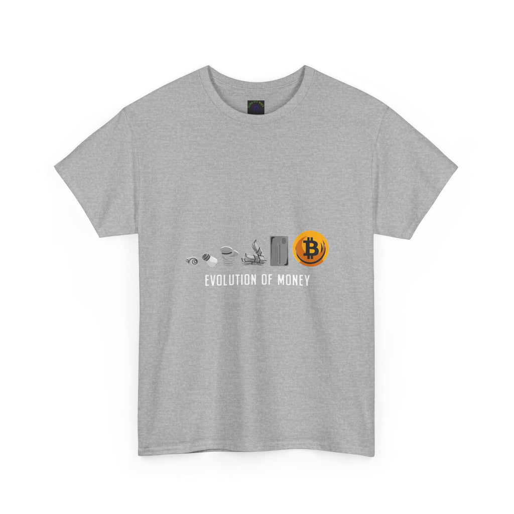 Bitcoin Evolution Tee — Cryptocurrency Mining Progress Graphic T‑Shirt