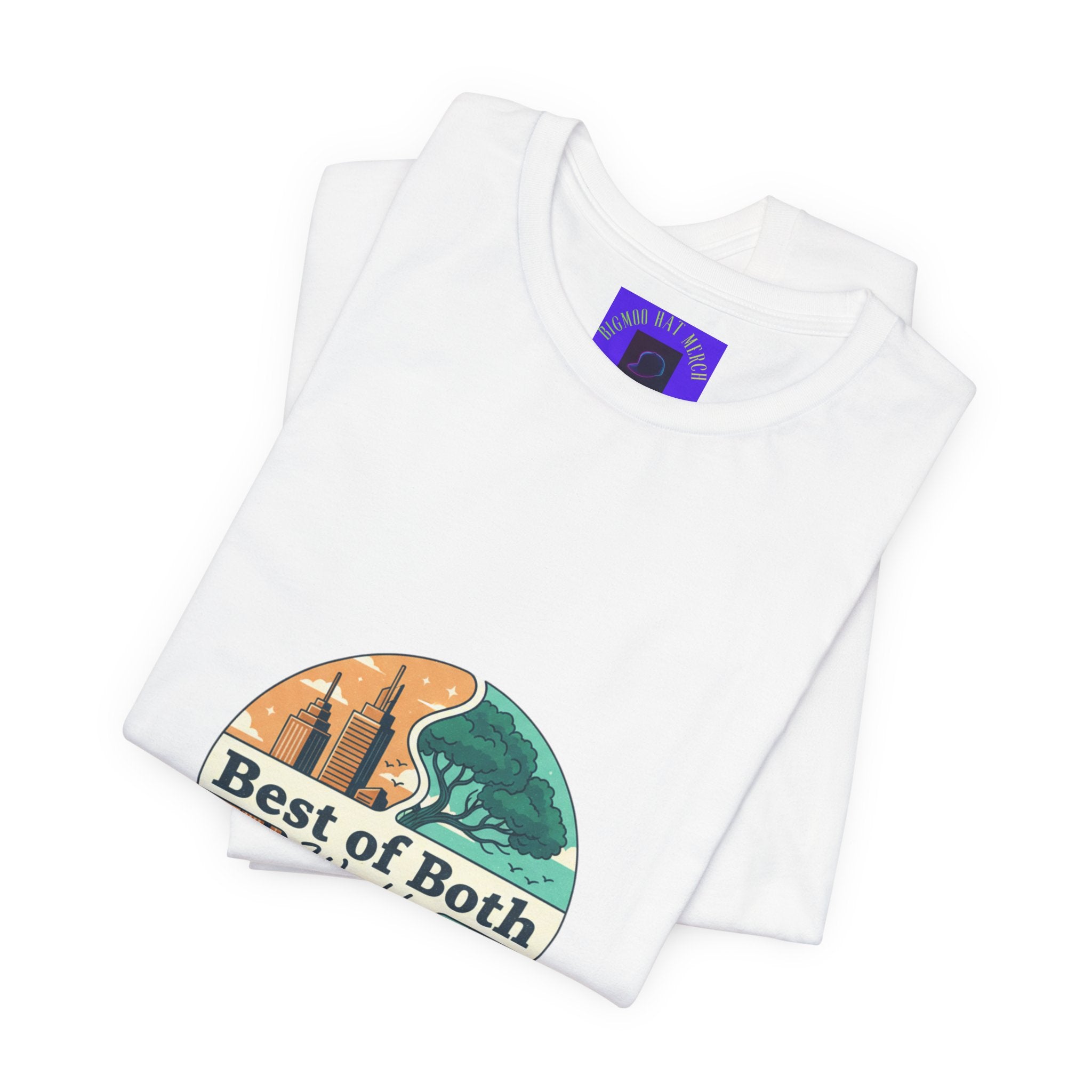 Best of Both Worlds Graphic Tee — Adventure & Ocean Vintage Circle Design