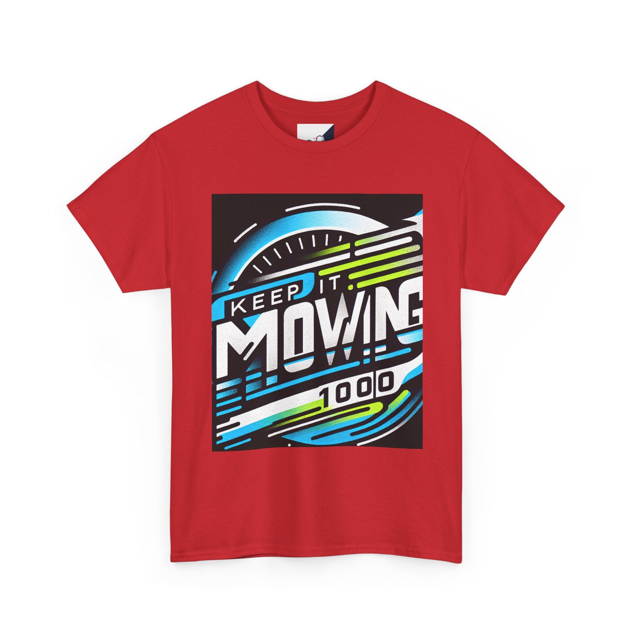 Keep It Moving Unisex Heavy Cotton Tee | Motivational Graphic Shirt for Fitness Lovers, Casual Wear, Gift Idea, Workout Apparel, Team Spirit