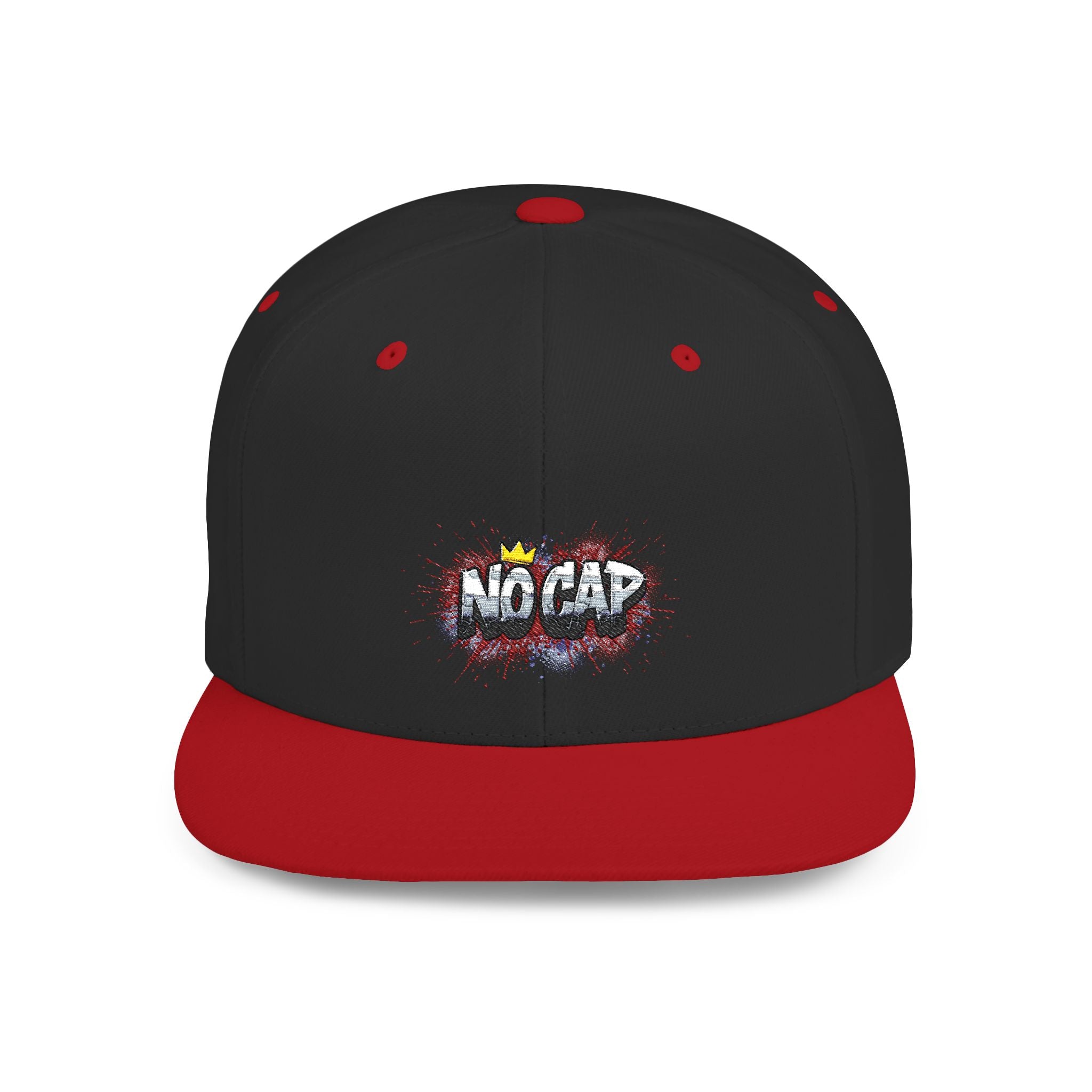Snapback Hat — 'No Cap' Graffiti Crown Streetwear Baseball Hat
