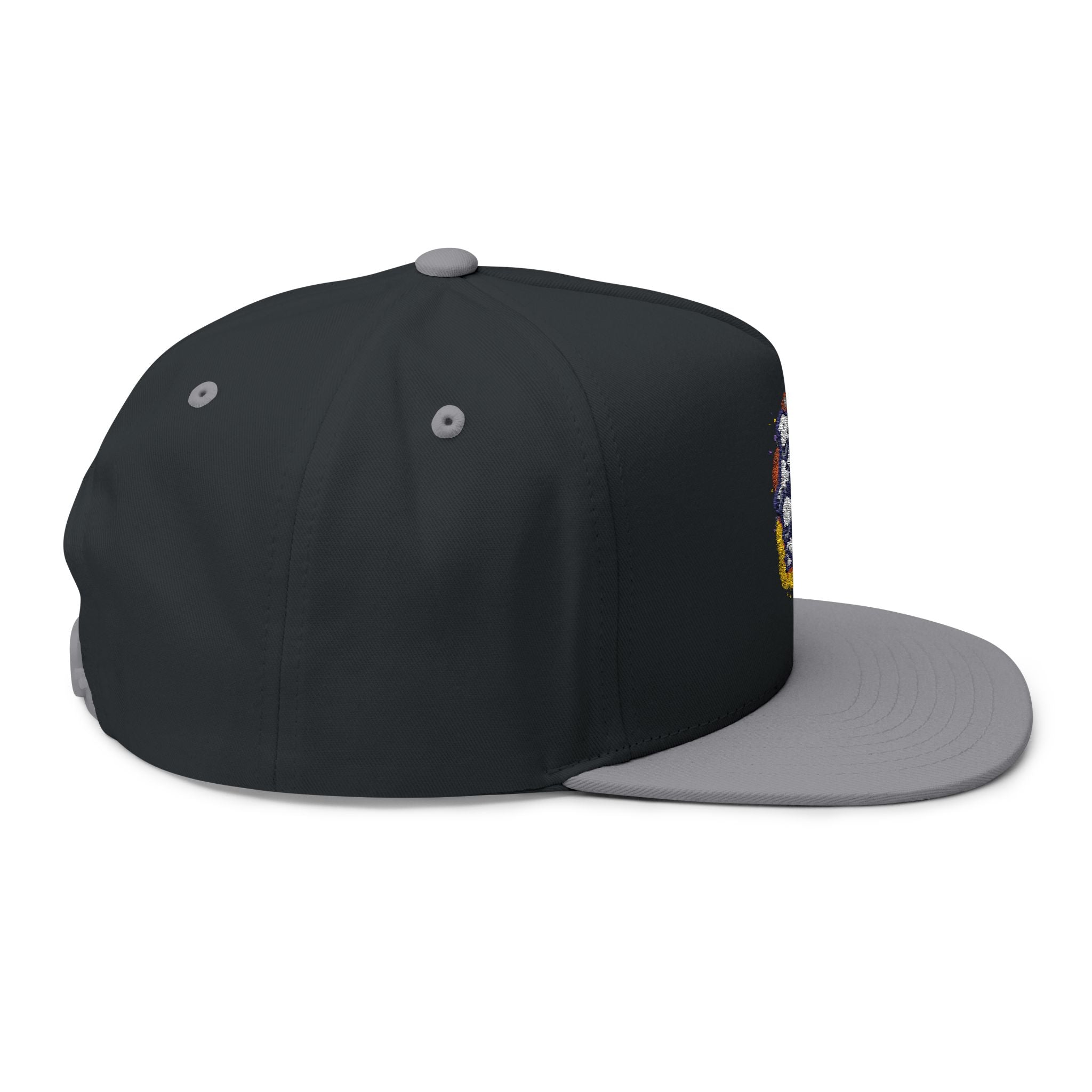 Flat Bill Cap — Embroidered "Be Authentic, Be You, Stay True" Snapback