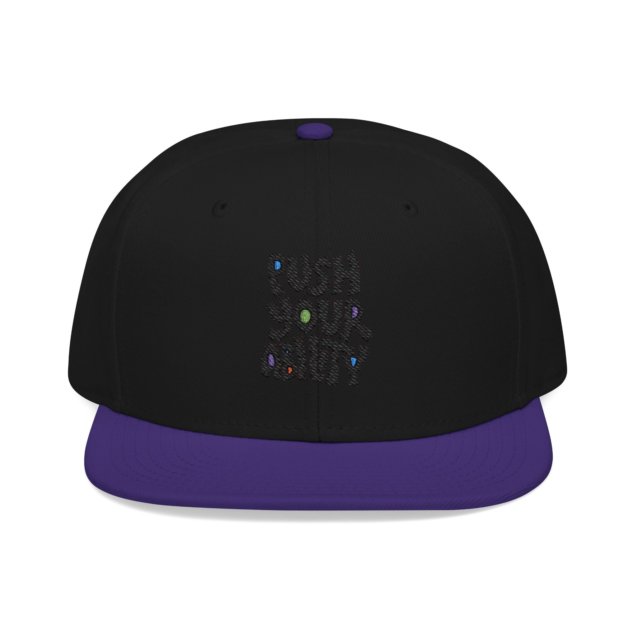 Embroidered ‘Boss Up’ Snapback Hat — Gray/Black Streetwear Cap