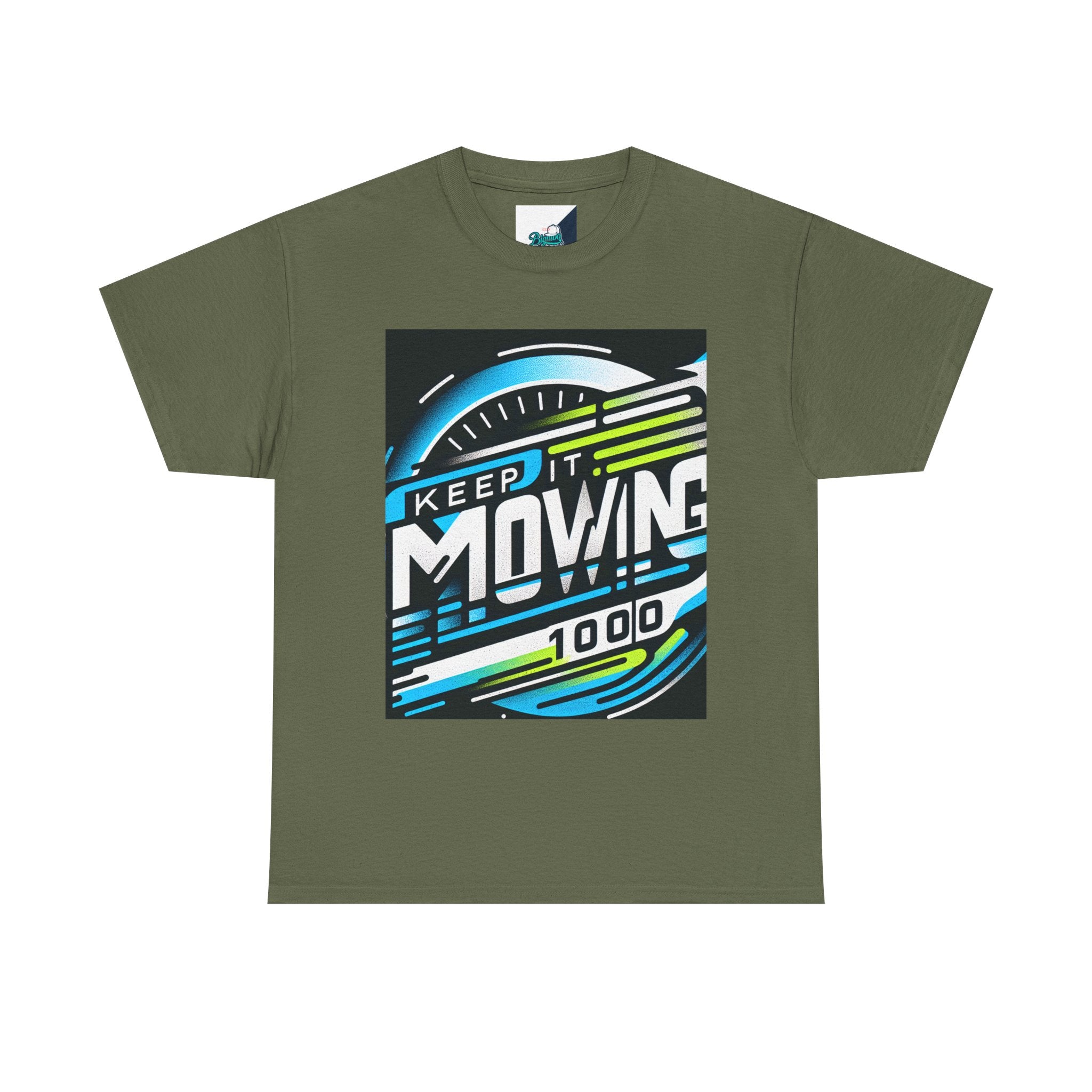 Keep It Moving Unisex Heavy Cotton Tee | Motivational Graphic Shirt for Fitness Lovers, Casual Wear, Gift Idea, Workout Apparel, Team Spirit