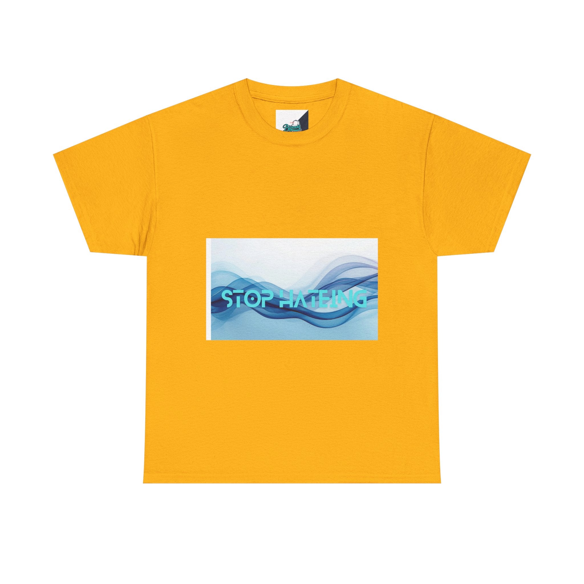 Unisex Heavy Cotton Tee with 'STOP HATING' Design, Casual Wear, Empowering Message, Gift for Activists, Comfortable Everyday Tee