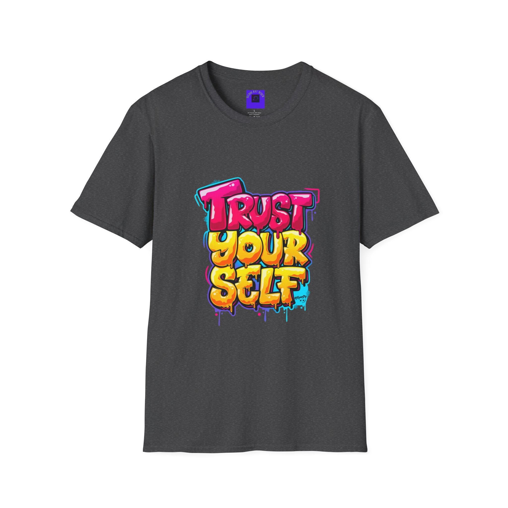 Trust Yourself Graffiti T-Shirt — Colorful Motivational Tee