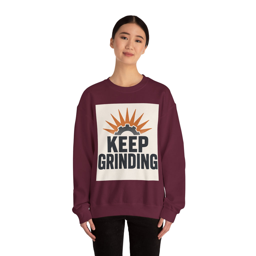 Keep Grinding Sweatshirt — Motivational Crewneck for Hustle & Gym Enthusiasts