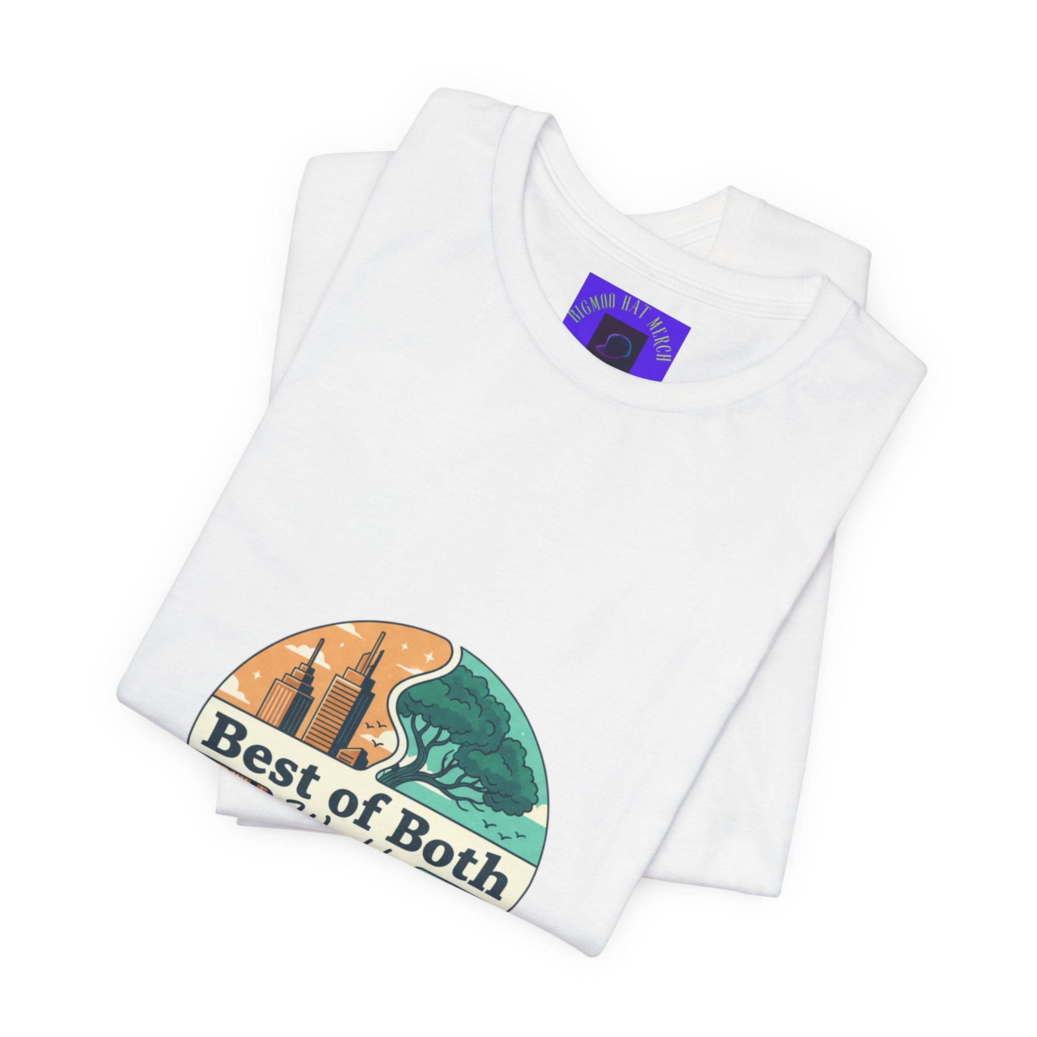 Best of Both Worlds Graphic Tee — Adventure & Ocean Vintage Circle Design