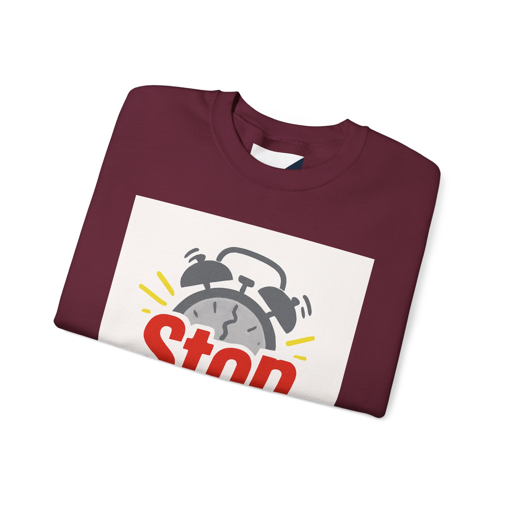 Motivational Crewneck Sweatshirt: Stop Procrastinating, Cozy Gift for Students, Casual Wear, Quarantine Comfort, Relaxed Fit