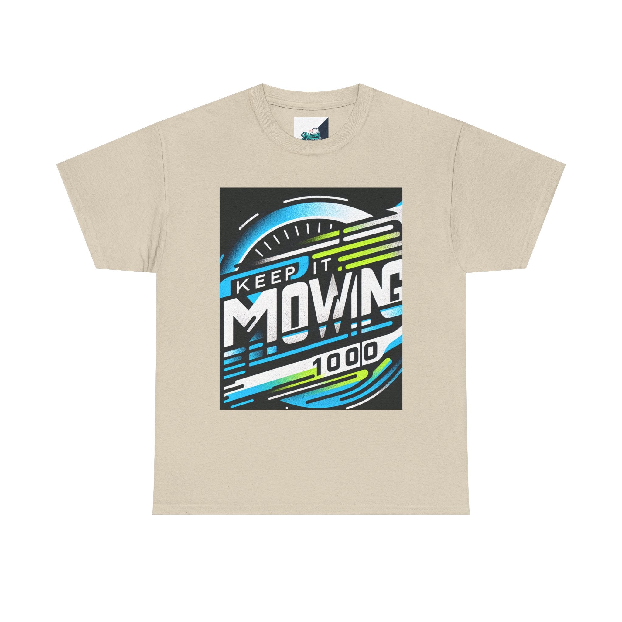 Keep It Moving Unisex Heavy Cotton Tee | Motivational Graphic Shirt for Fitness Lovers, Casual Wear, Gift Idea, Workout Apparel, Team Spirit