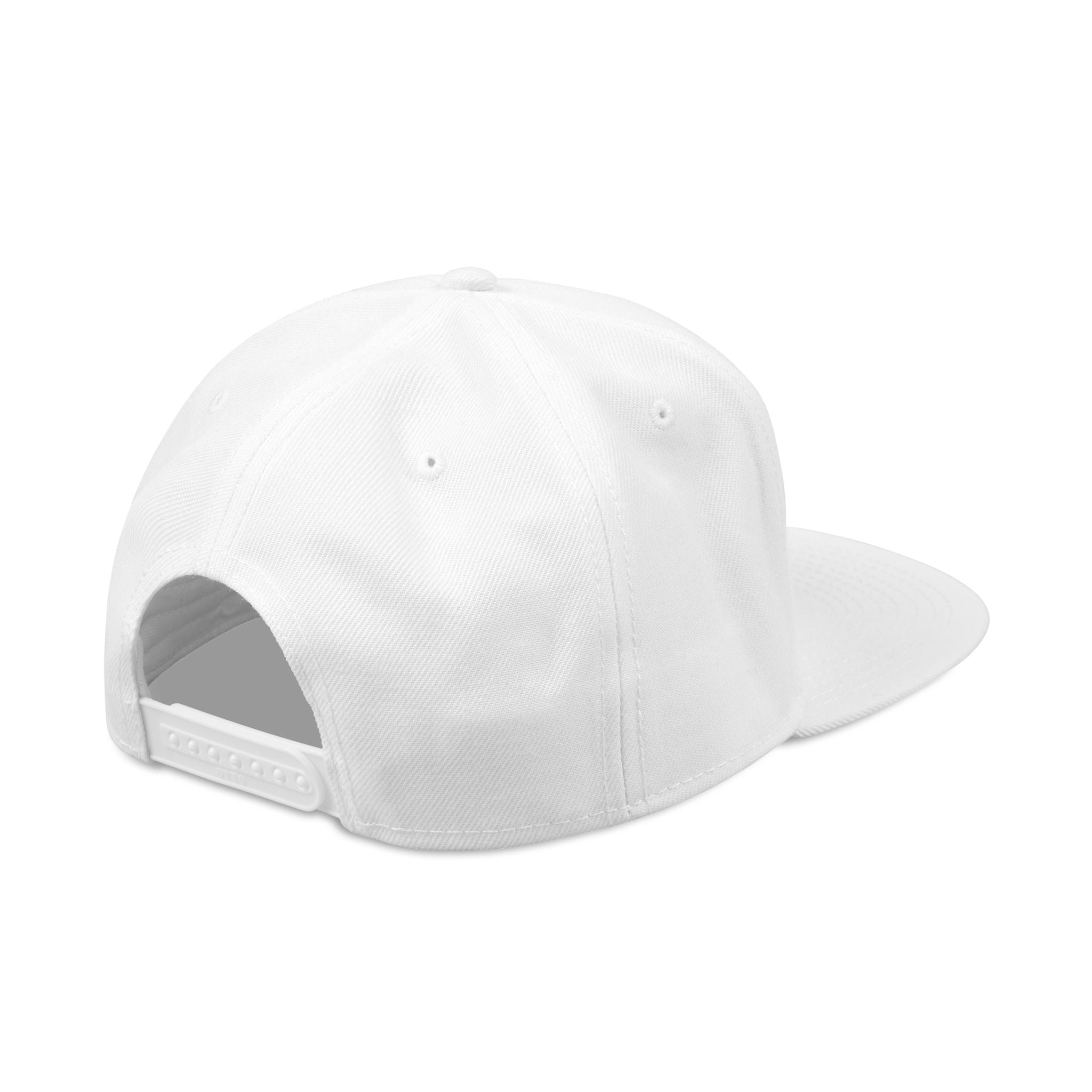 Embroidered Skull & Roses Snapback Hat