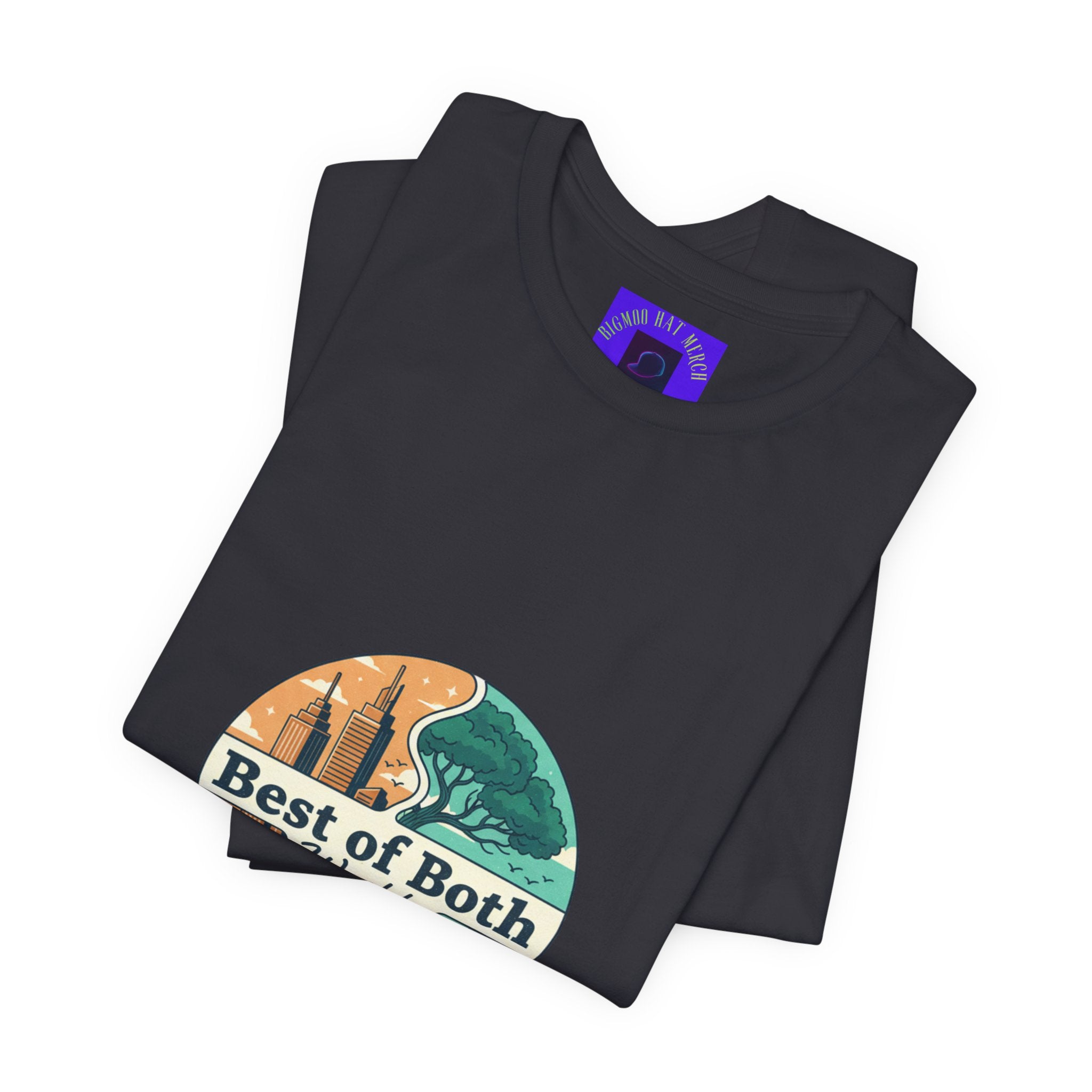 Best of Both Worlds Graphic Tee — Adventure & Ocean Vintage Circle Design
