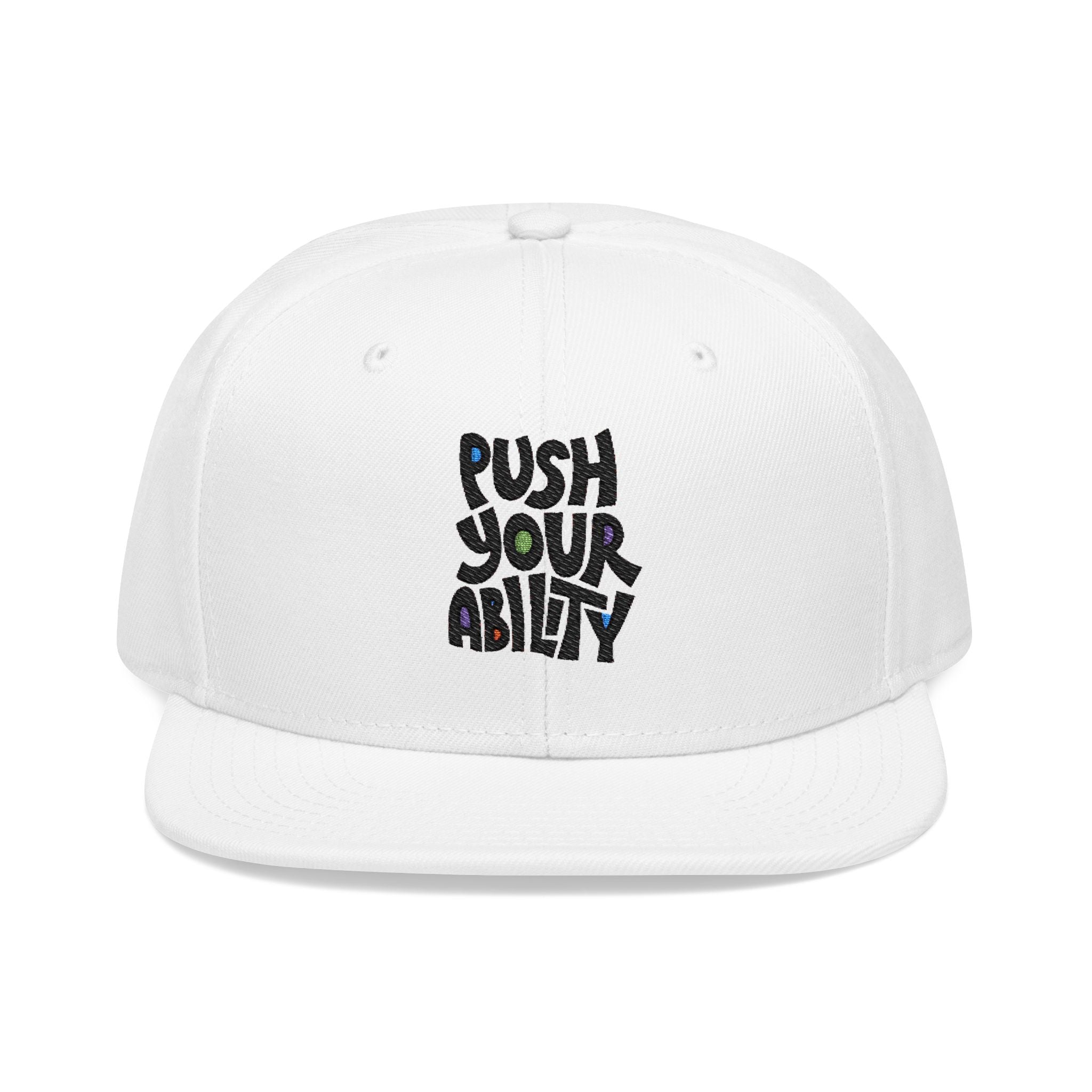 Embroidered ‘Boss Up’ Snapback Hat — Gray/Black Streetwear Cap