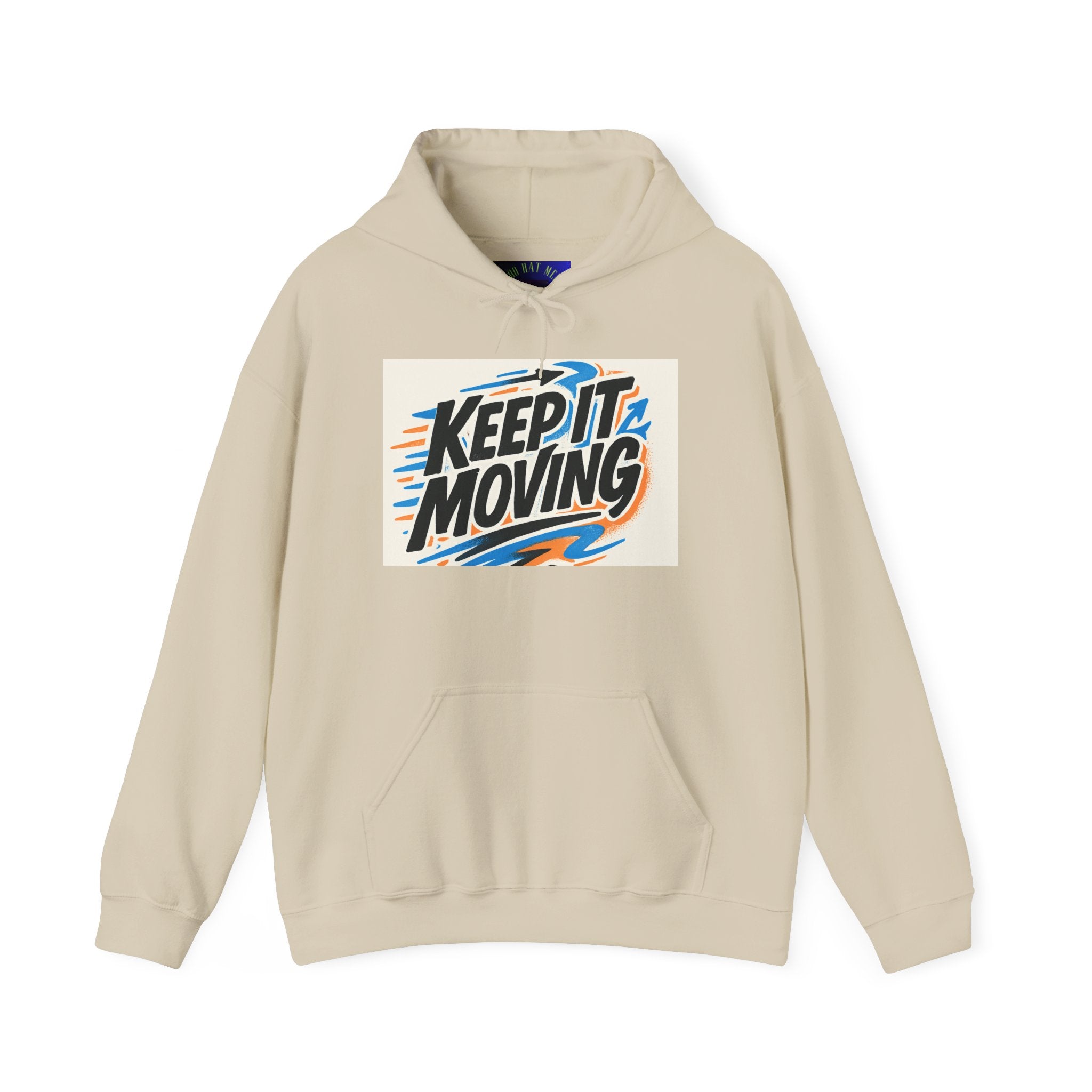 Keep It Moving Hoodie — Retro Motivational Pullover