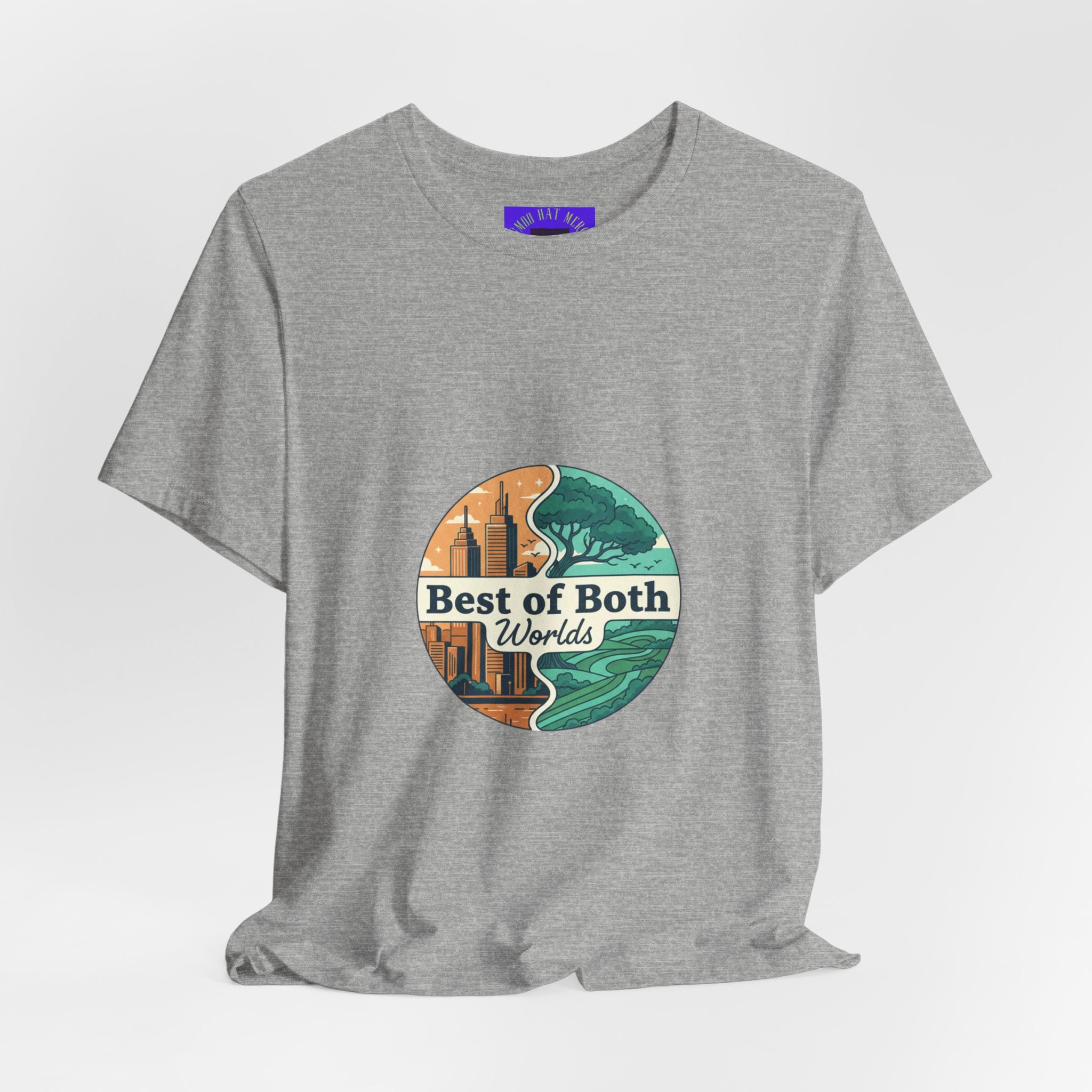Best of Both Worlds Graphic Tee — Adventure & Ocean Vintage Circle Design