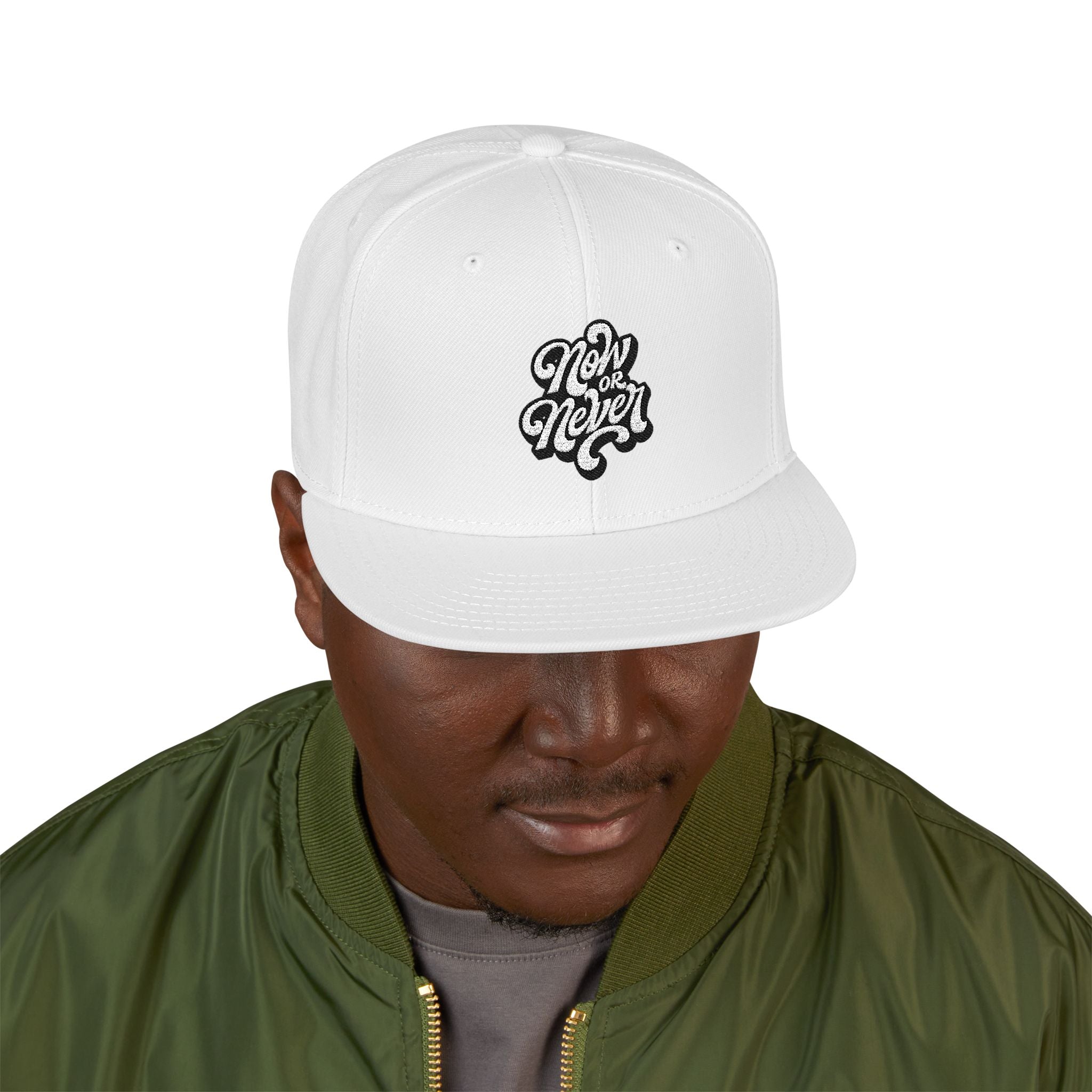Embroidered Paw Print Snapback Hat — Streetwear Baseball Cap