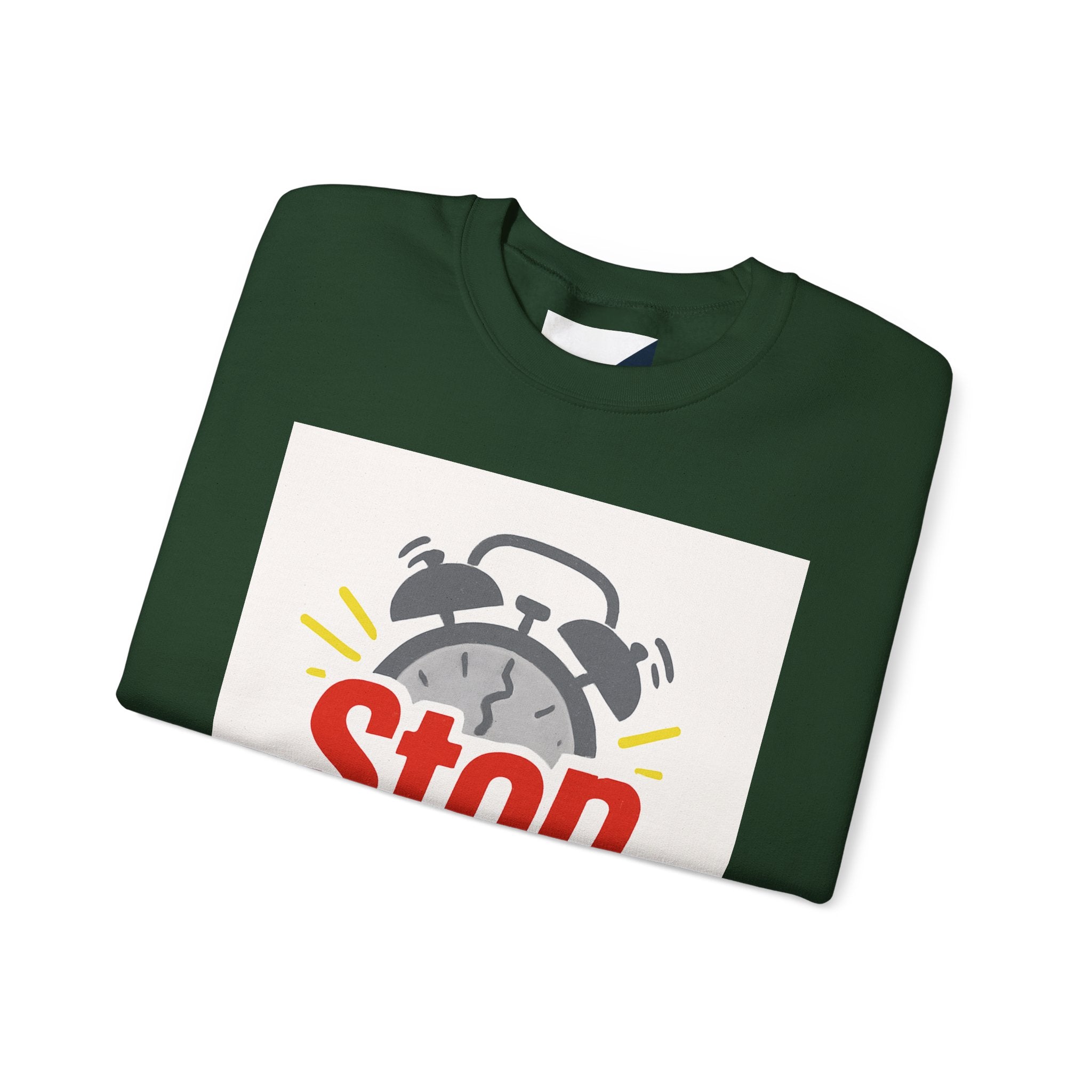 Motivational Crewneck Sweatshirt: Stop Procrastinating, Cozy Gift for Students, Casual Wear, Quarantine Comfort, Relaxed Fit