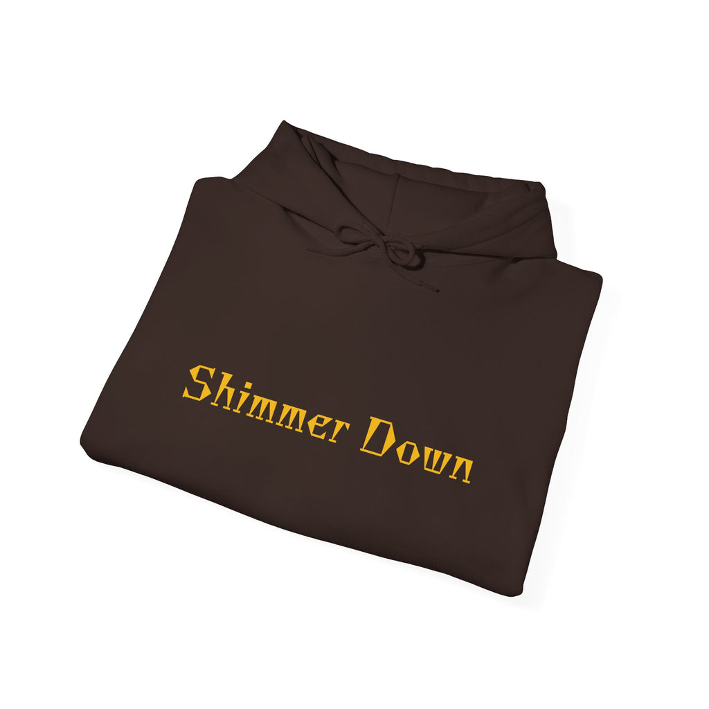 Shimmer Down Hoodie - Cozy Unisex Sweatshirt for Relaxation, Gift for Friends and Family, Casual Wear, Self-Care, Everyday Comfort