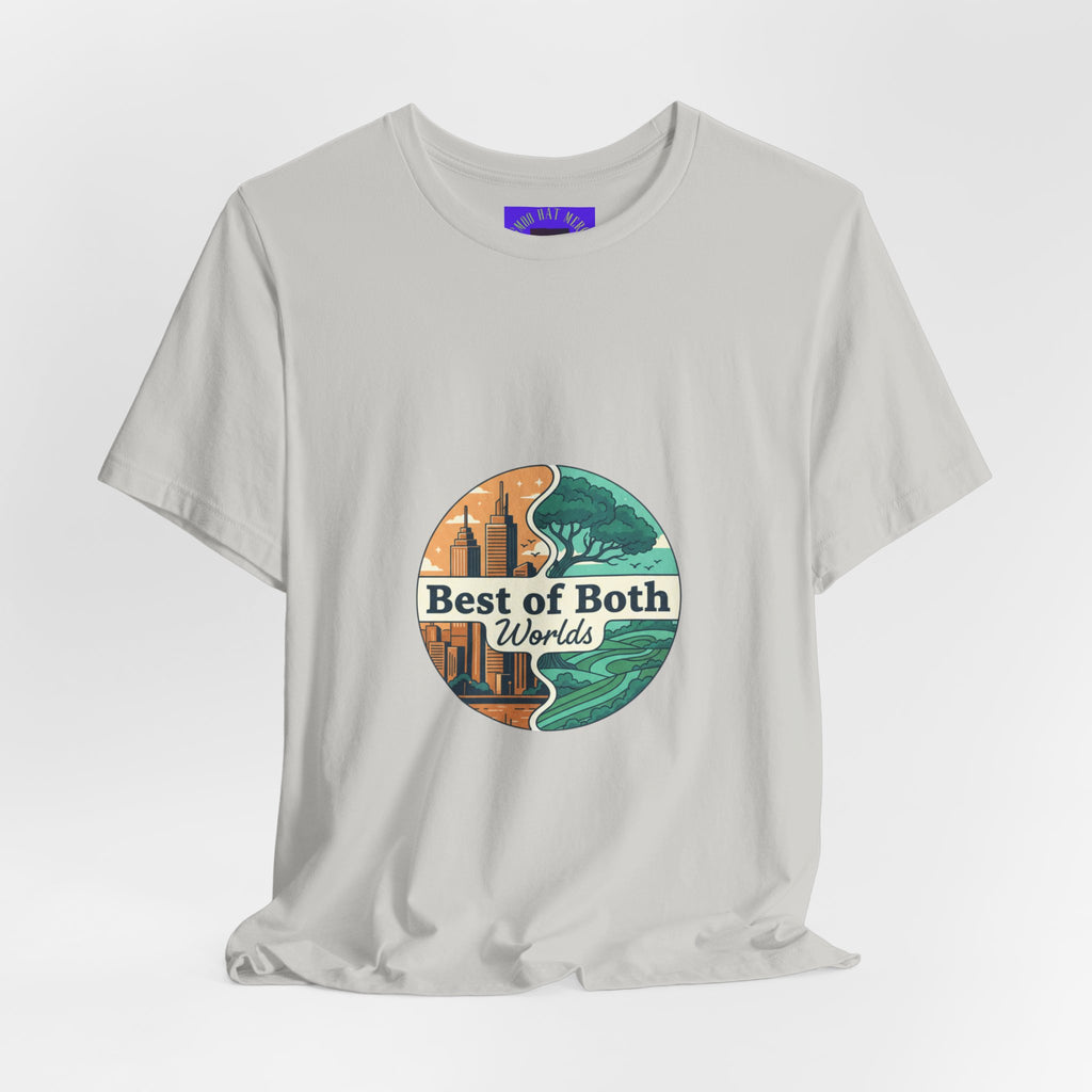 Best of Both Worlds Graphic Tee — Adventure & Ocean Vintage Circle Design