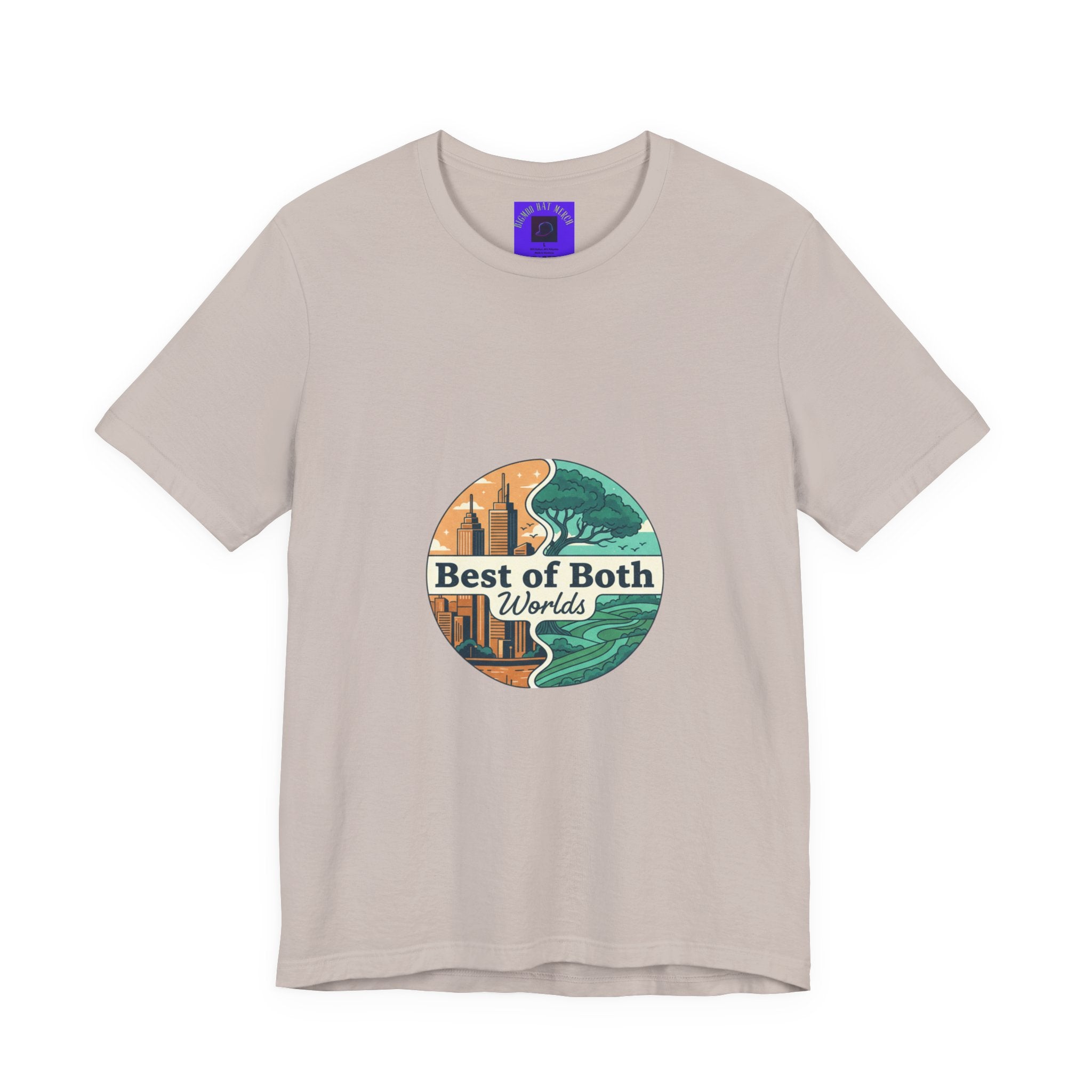 Best of Both Worlds Graphic Tee — Adventure & Ocean Vintage Circle Design