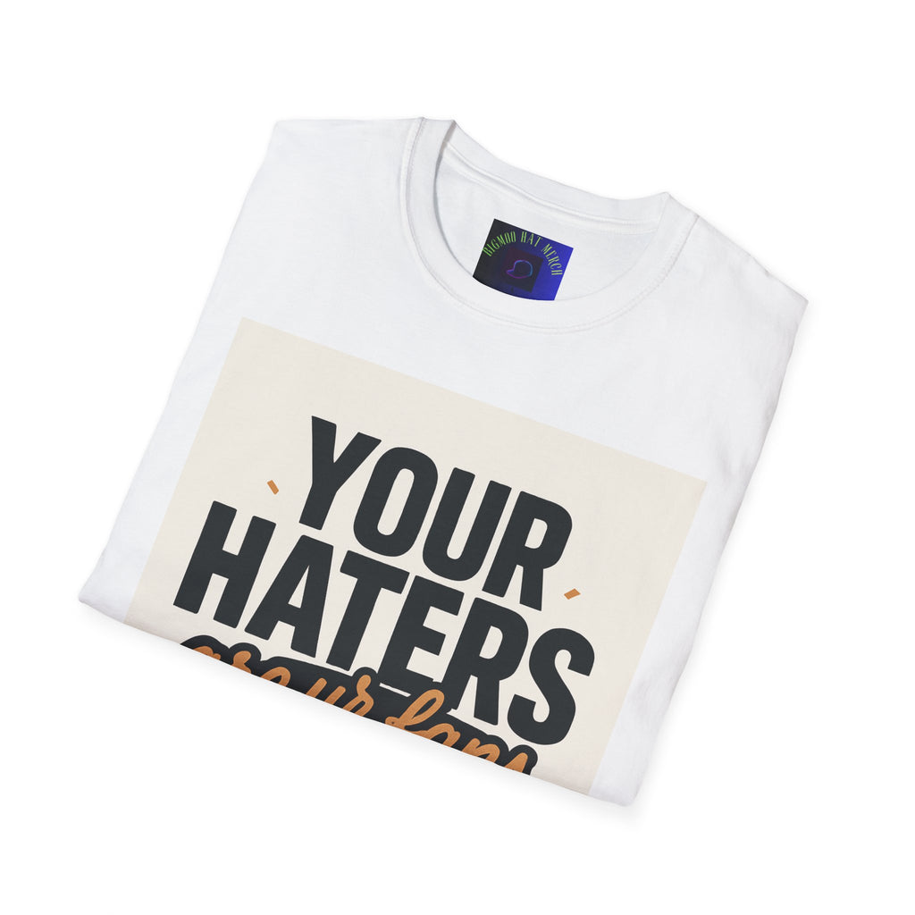 T-Shirt — "Your Haters Are Ur Fans" Retro Crowd Graphic Tee