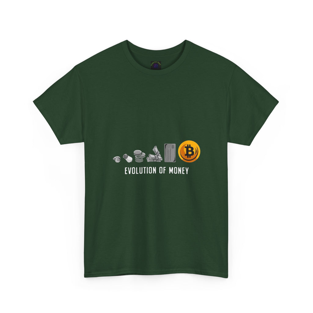Bitcoin Evolution Tee — Cryptocurrency Mining Progress Graphic T‑Shirt