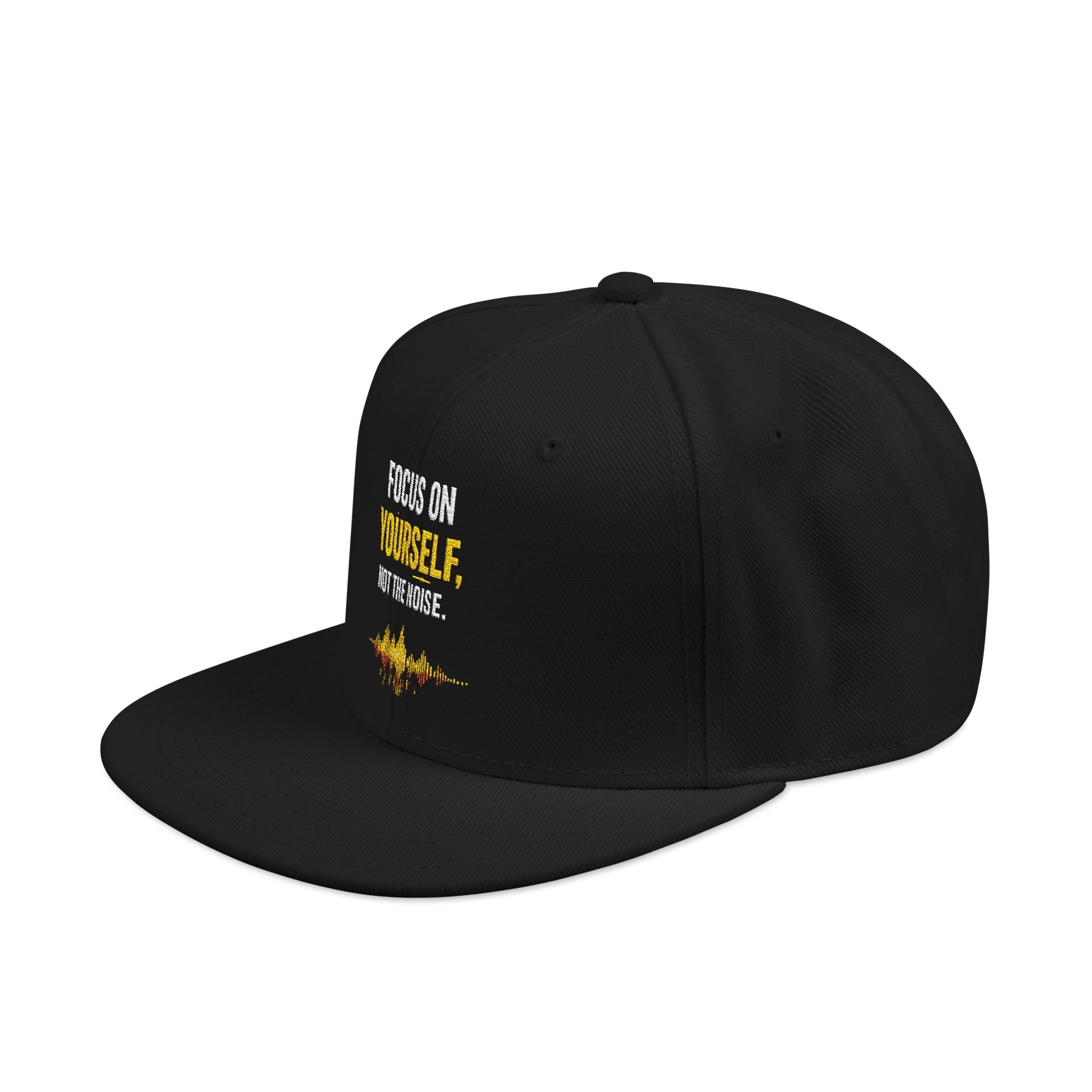 Embroidered Motivational Snapback Hat - 'Focus on Progress' Streetwear Cap