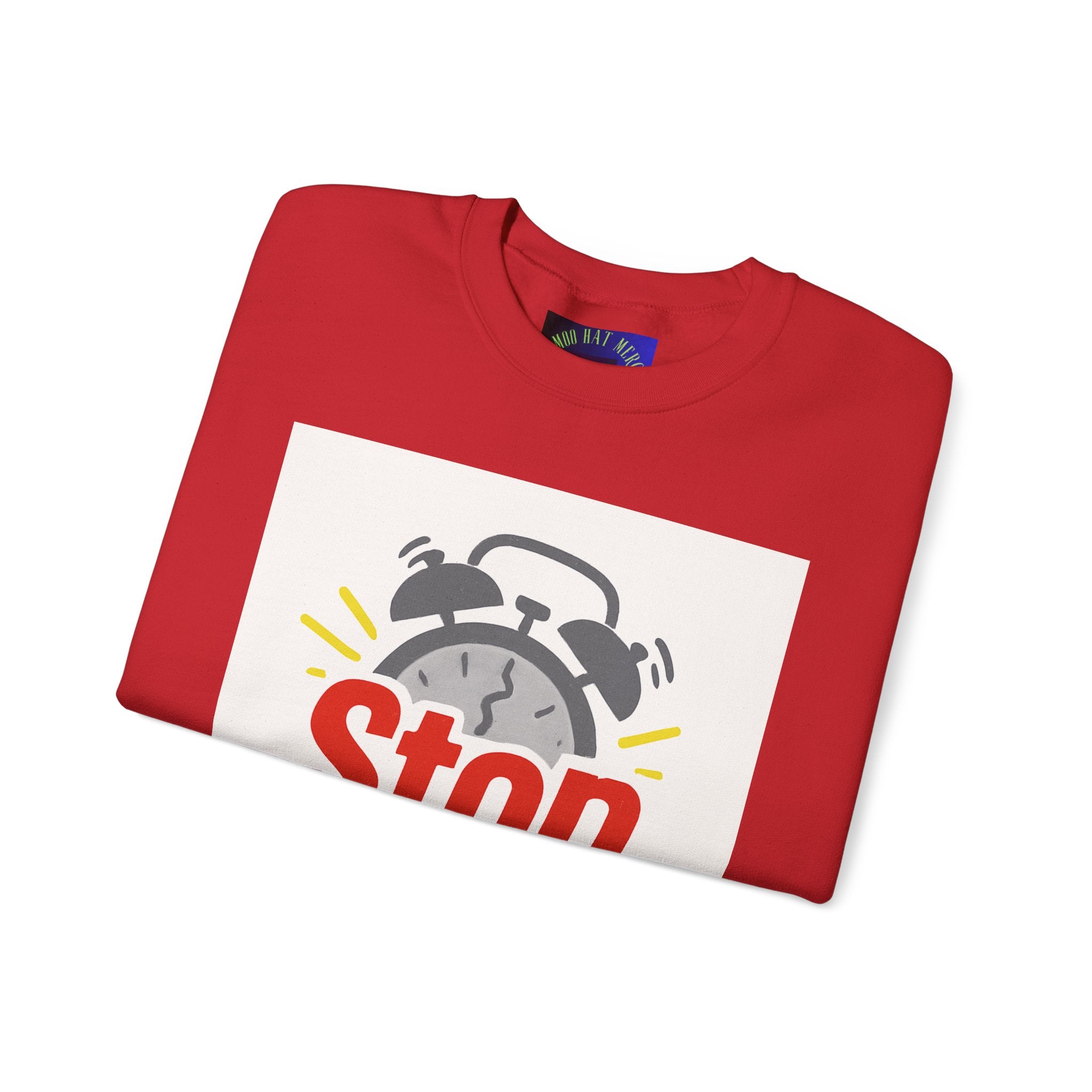 Motivational Crewneck Sweatshirt: Stop Procrastinating, Cozy Gift for Students, Casual Wear, Quarantine Comfort, Relaxed Fit