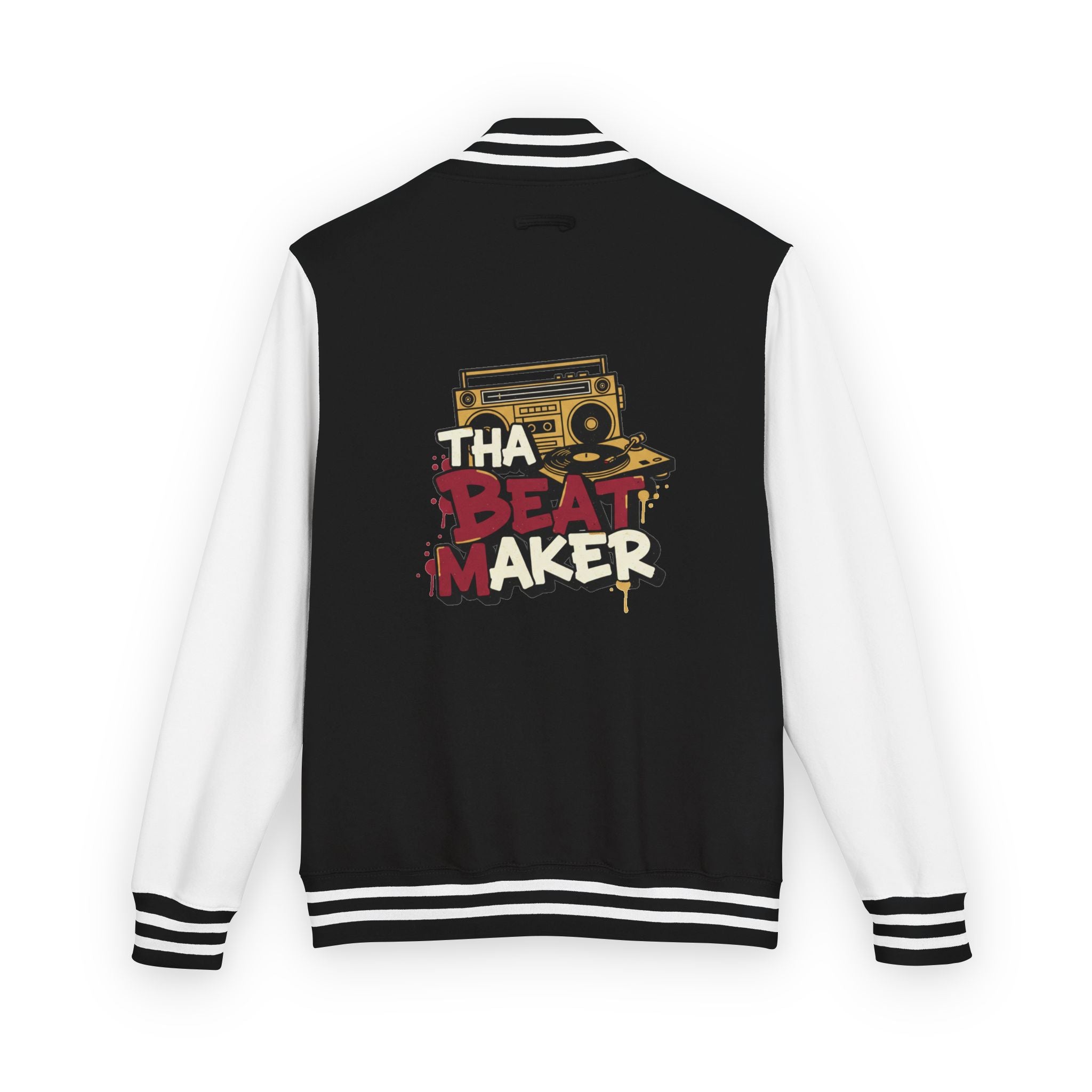 Beatmaker Letterman Jacket — 'Tha Beat Maker' Retro Boombox Varsity Jacket