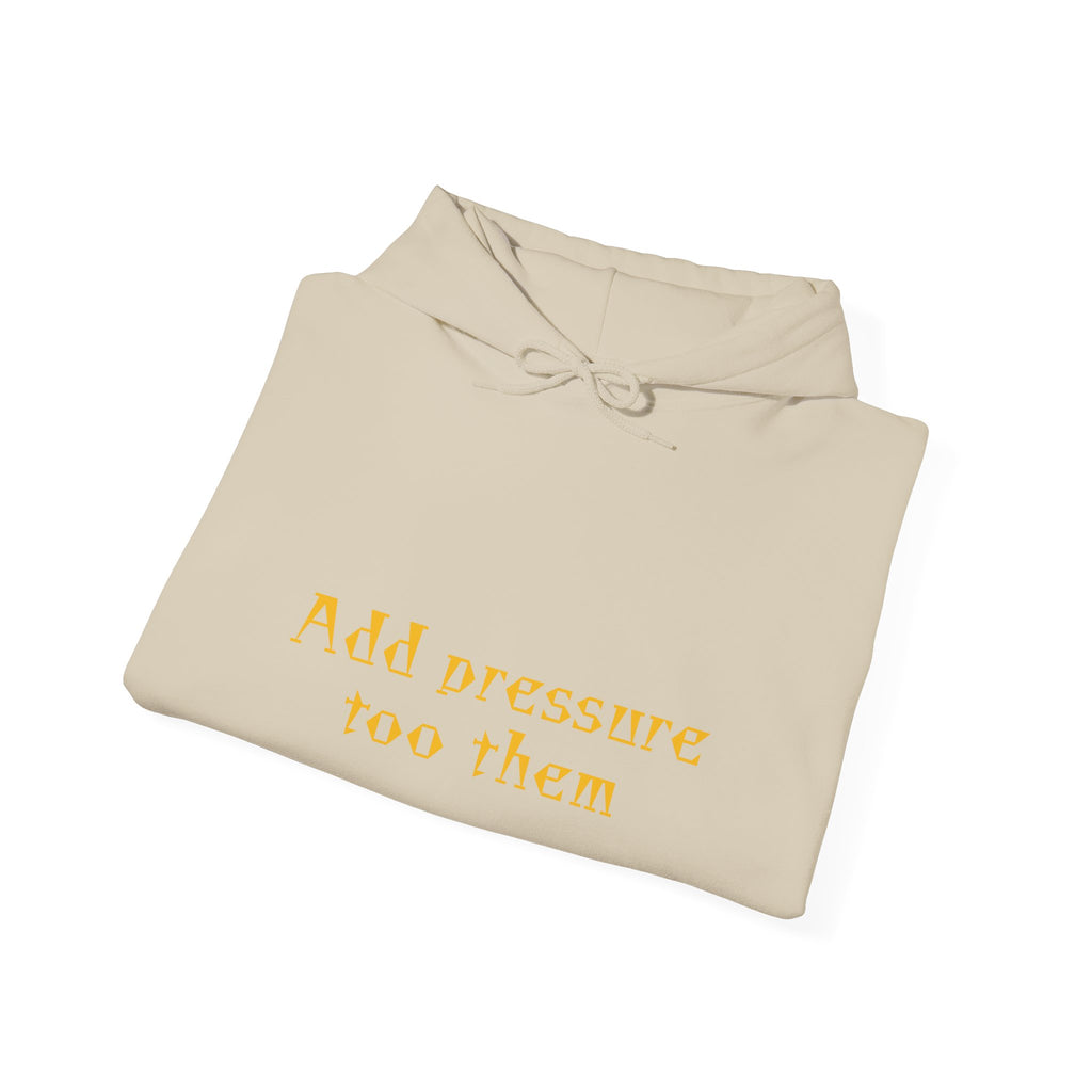 Inspirational Hoodie: "Add Pressure Too Them" Unisex Heavy Blend Hooded Sweatshirt, Cozy Gift for Friends, Motivational Wear, Casual [...]