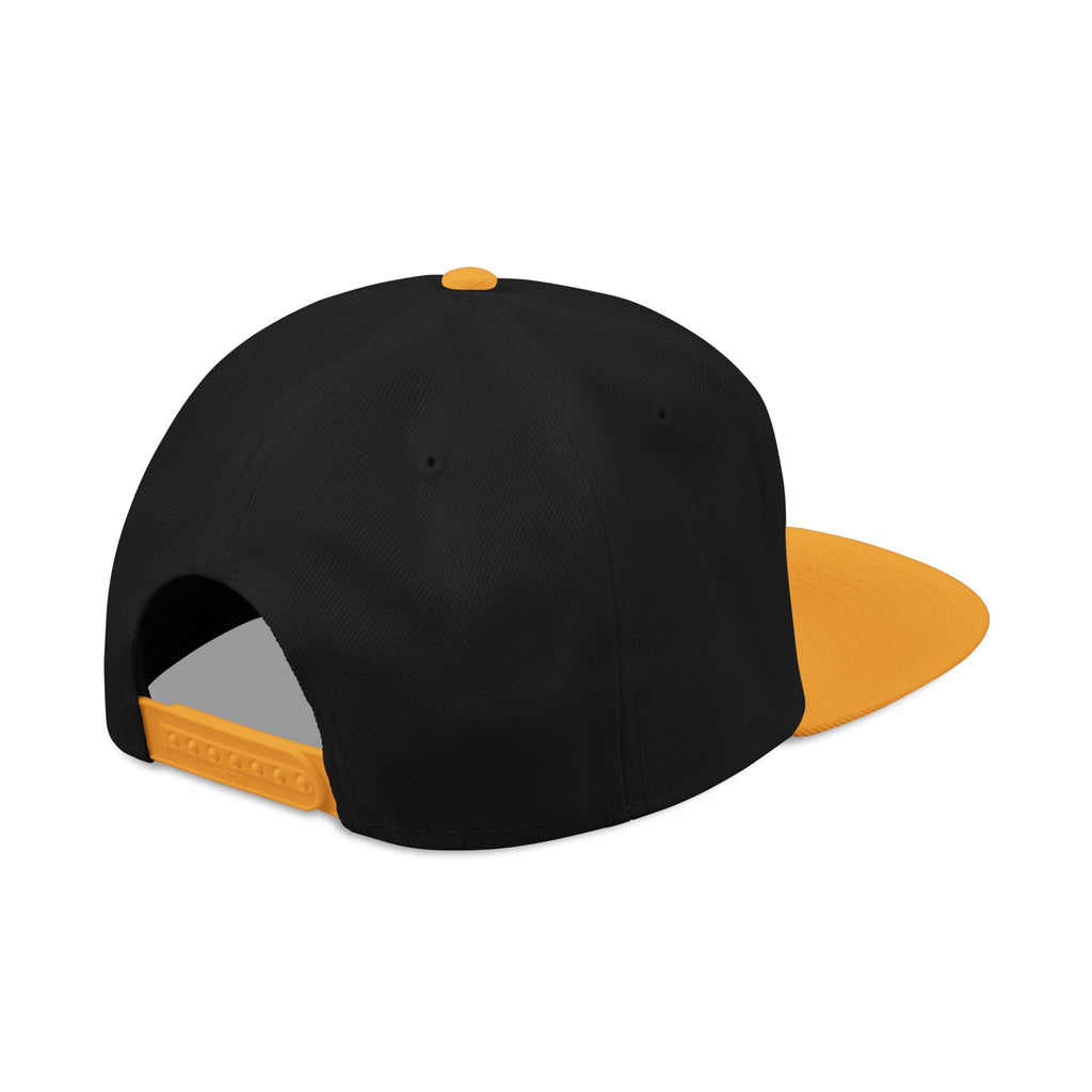 Flat Bill Cap — Embroidered "Trust Your Gut" Street Style Snapback