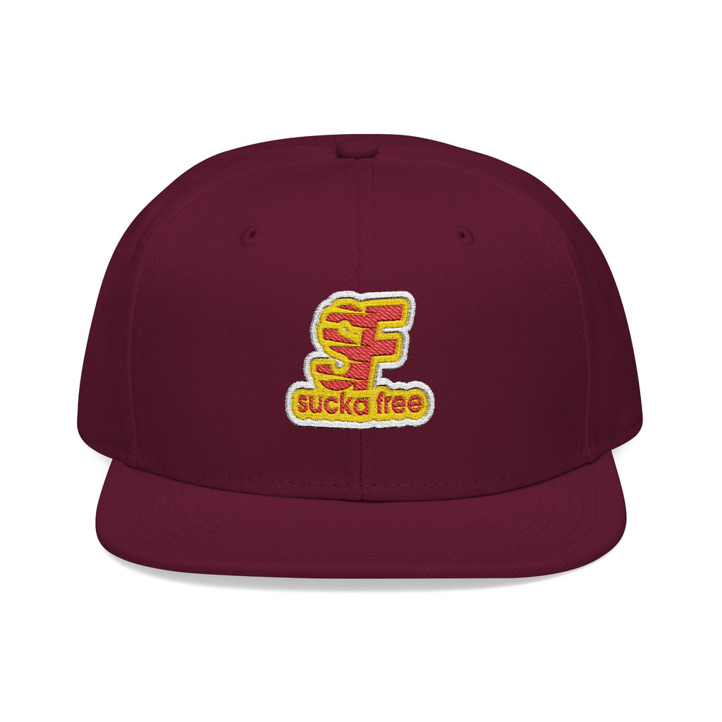 Embroidered Floral Letter 'E' Snapback Hat — Floral Initial Cap