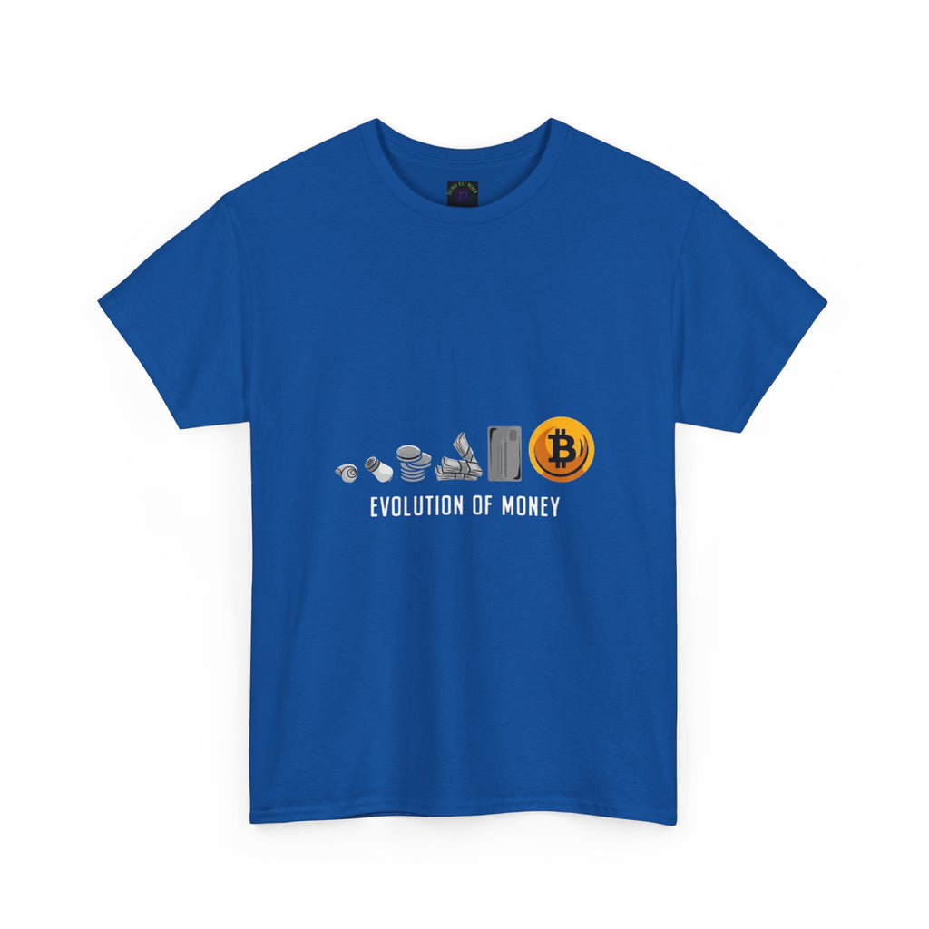 Bitcoin Evolution Tee — Cryptocurrency Mining Progress Graphic T‑Shirt