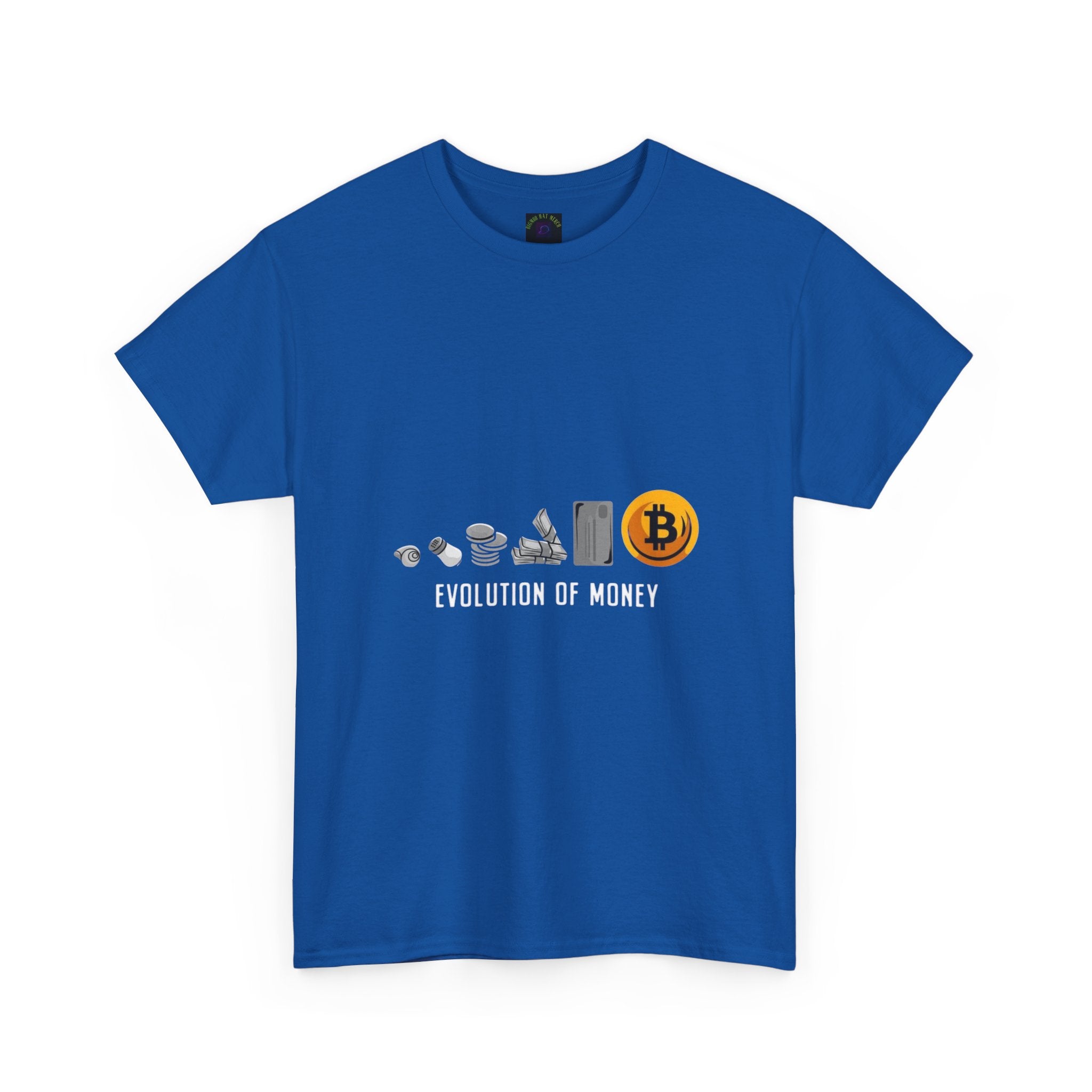 Bitcoin Evolution Tee — Cryptocurrency Mining Progress Graphic T‑Shirt