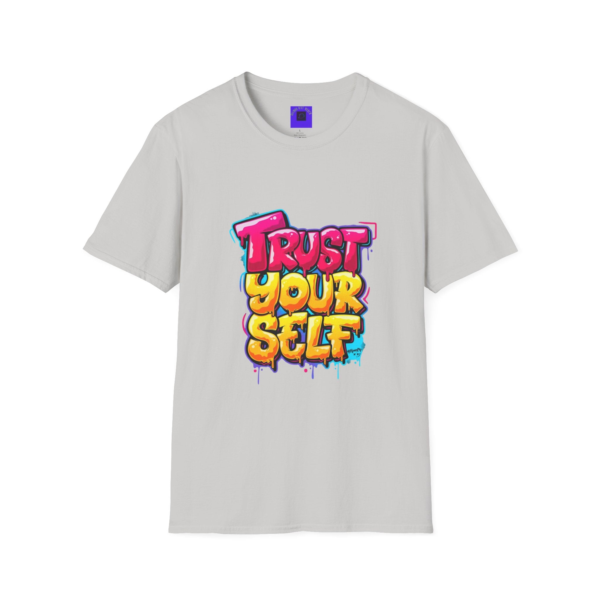 Trust Yourself Graffiti T-Shirt — Colorful Motivational Tee