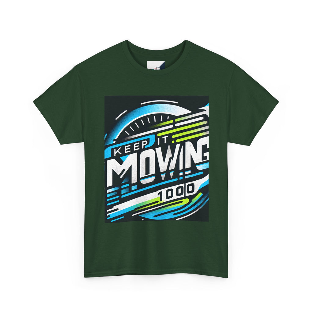 Keep It Moving Unisex Heavy Cotton Tee | Motivational Graphic Shirt for Fitness Lovers, Casual Wear, Gift Idea, Workout Apparel, Team Spirit