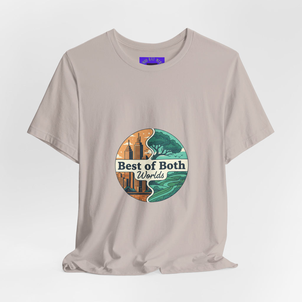 Best of Both Worlds Graphic Tee — Adventure & Ocean Vintage Circle Design