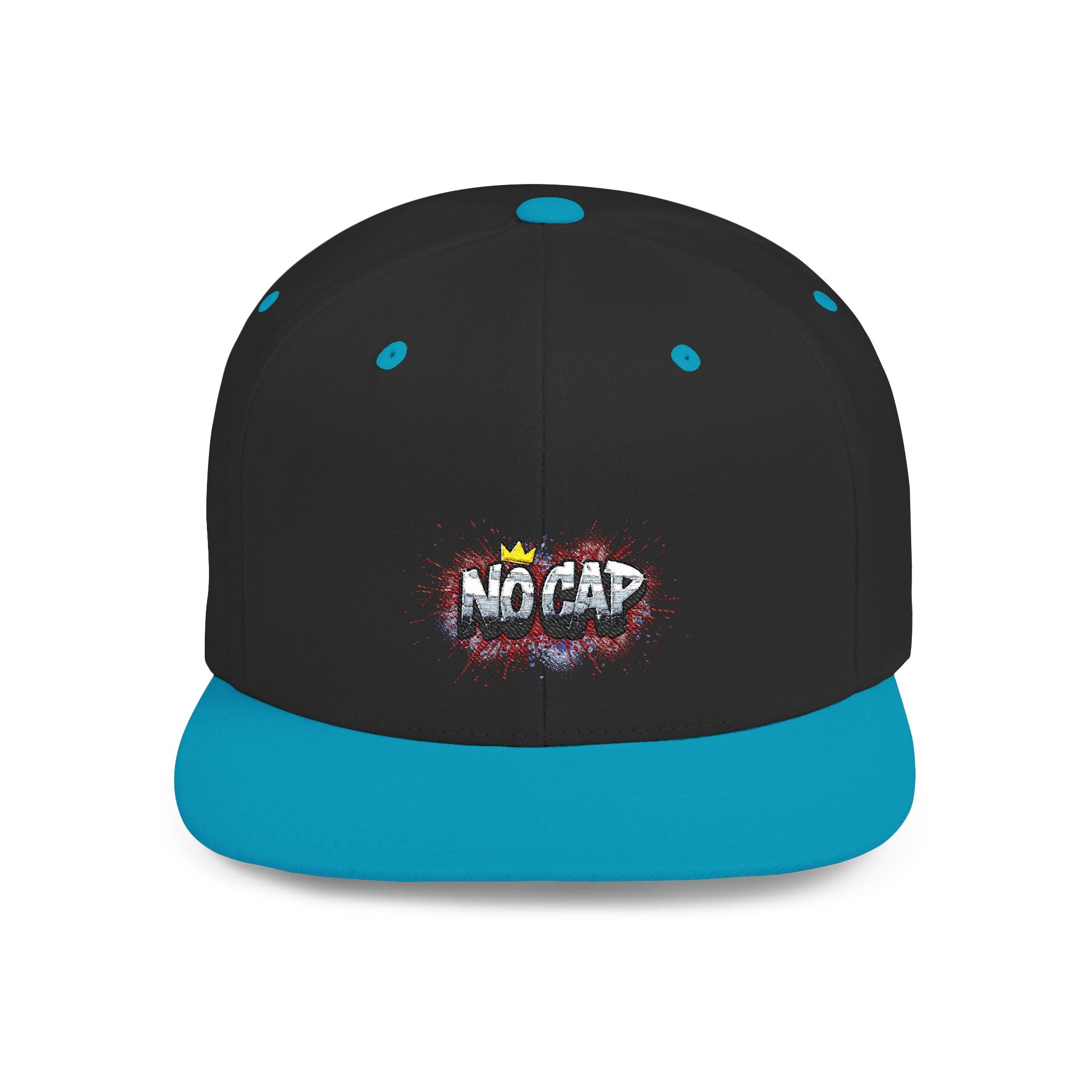 Snapback Hat — 'No Cap' Graffiti Crown Streetwear Baseball Hat
