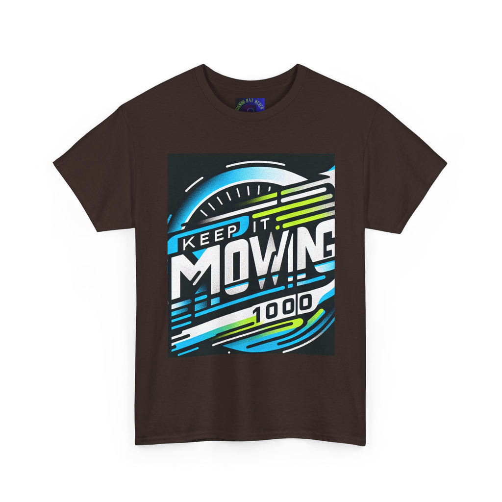 Keep It Moving Unisex Heavy Cotton Tee | Motivational Graphic Shirt for Fitness Lovers, Casual Wear, Gift Idea, Workout Apparel, Team Spirit