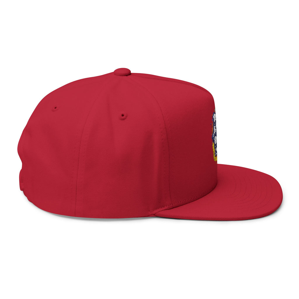 Flat Bill Cap — Embroidered "Be Authentic, Be You, Stay True" Snapback
