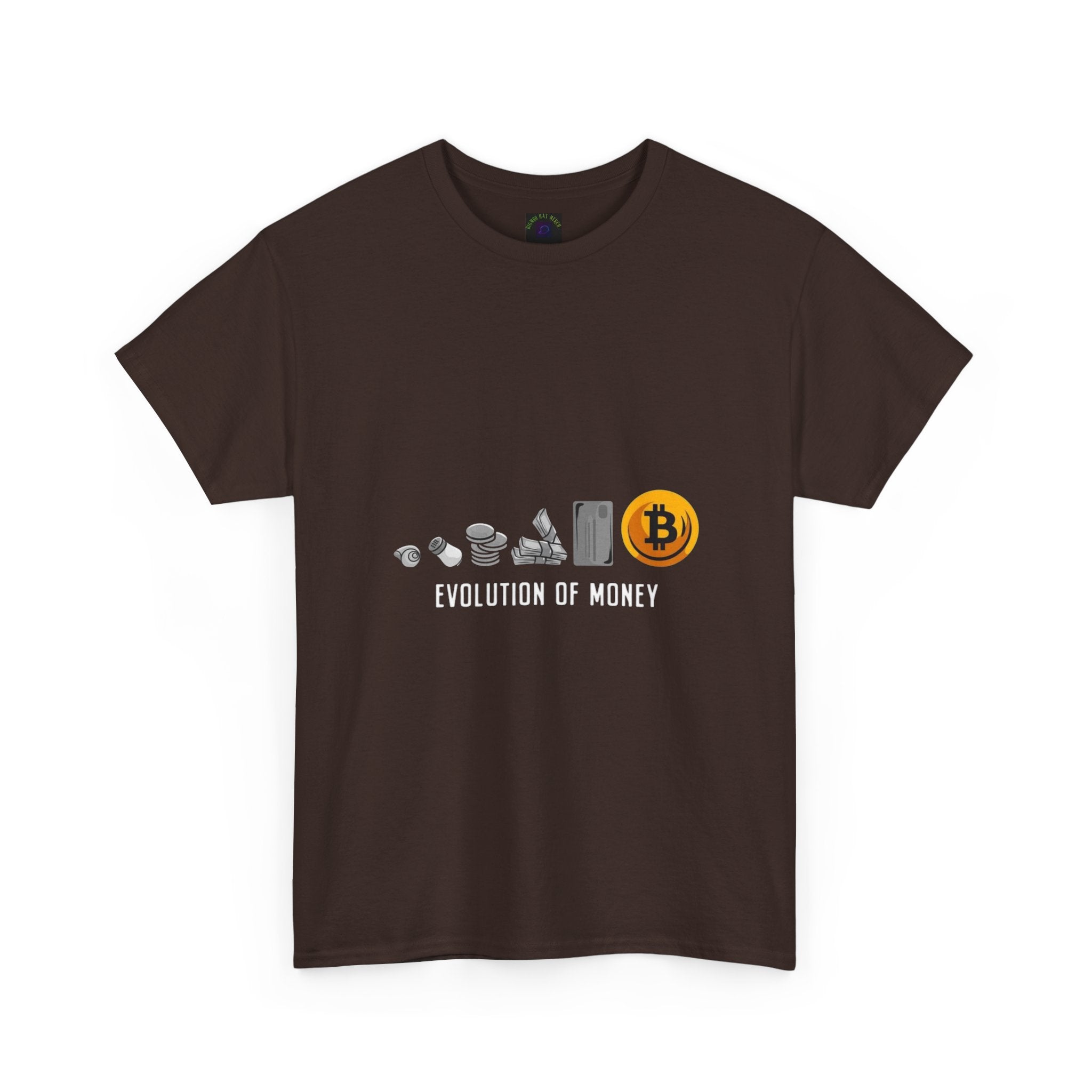 Bitcoin Evolution Tee — Cryptocurrency Mining Progress Graphic T‑Shirt