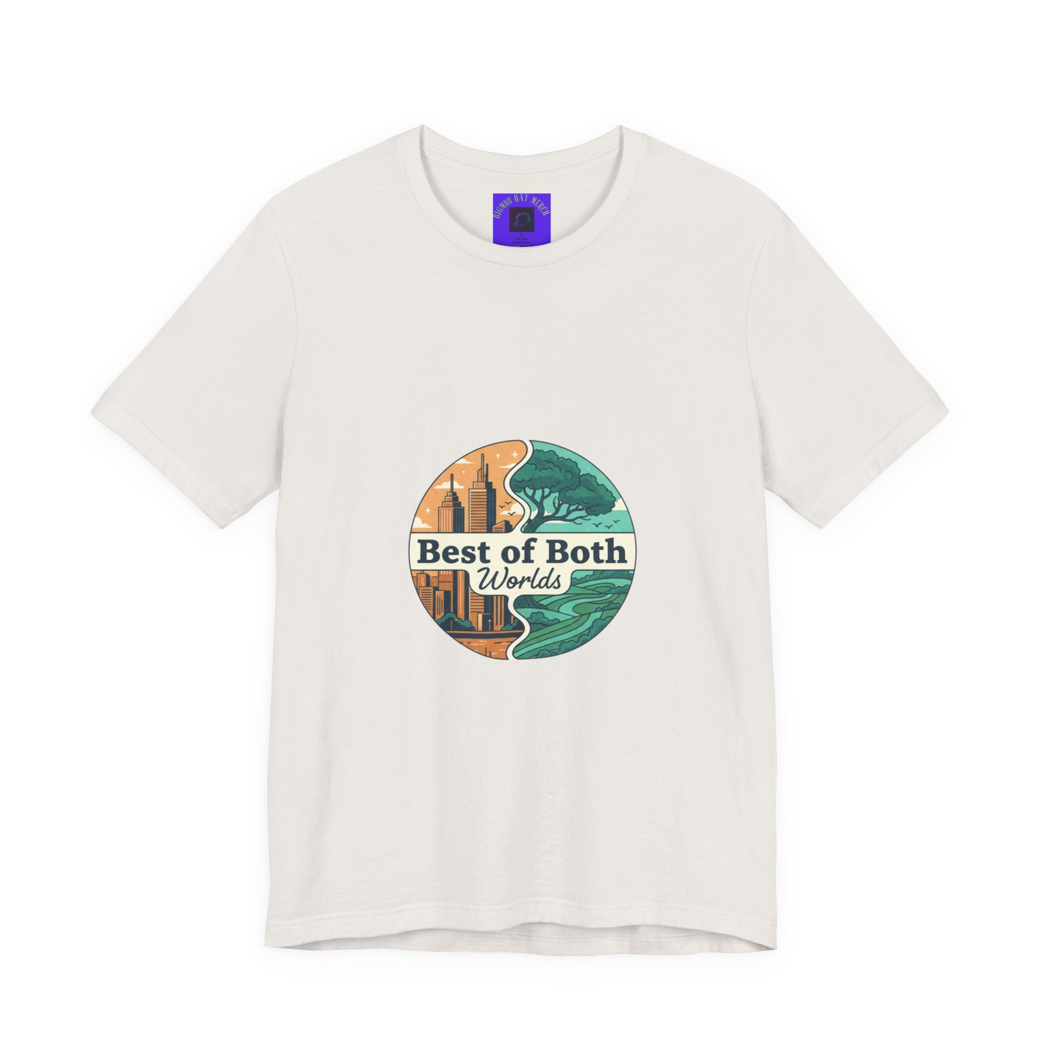 Best of Both Worlds Graphic Tee — Adventure & Ocean Vintage Circle Design