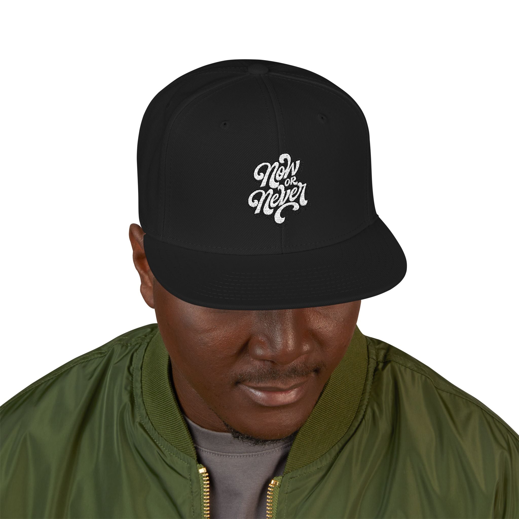 Embroidered Paw Print Snapback Hat — Streetwear Baseball Cap