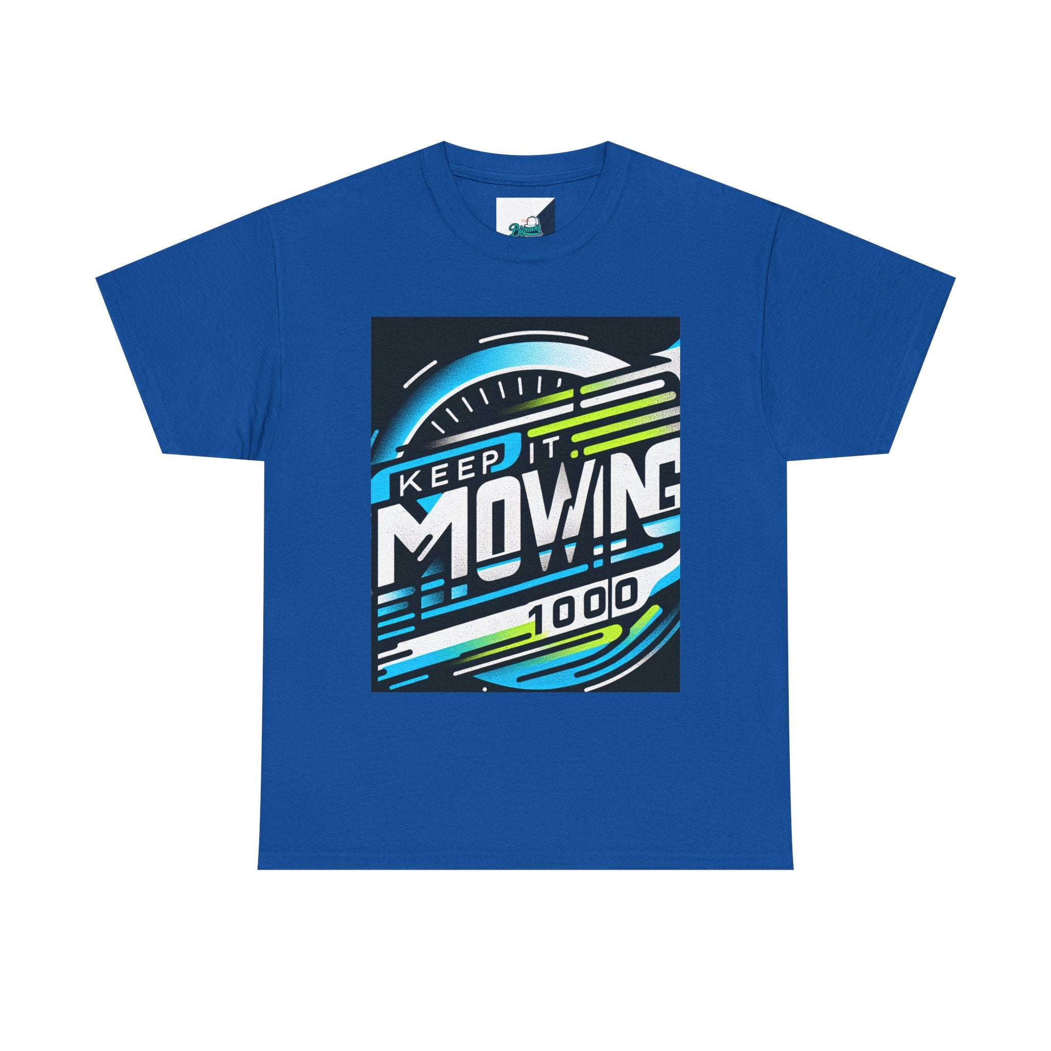 Keep It Moving Unisex Heavy Cotton Tee | Motivational Graphic Shirt for Fitness Lovers, Casual Wear, Gift Idea, Workout Apparel, Team Spirit