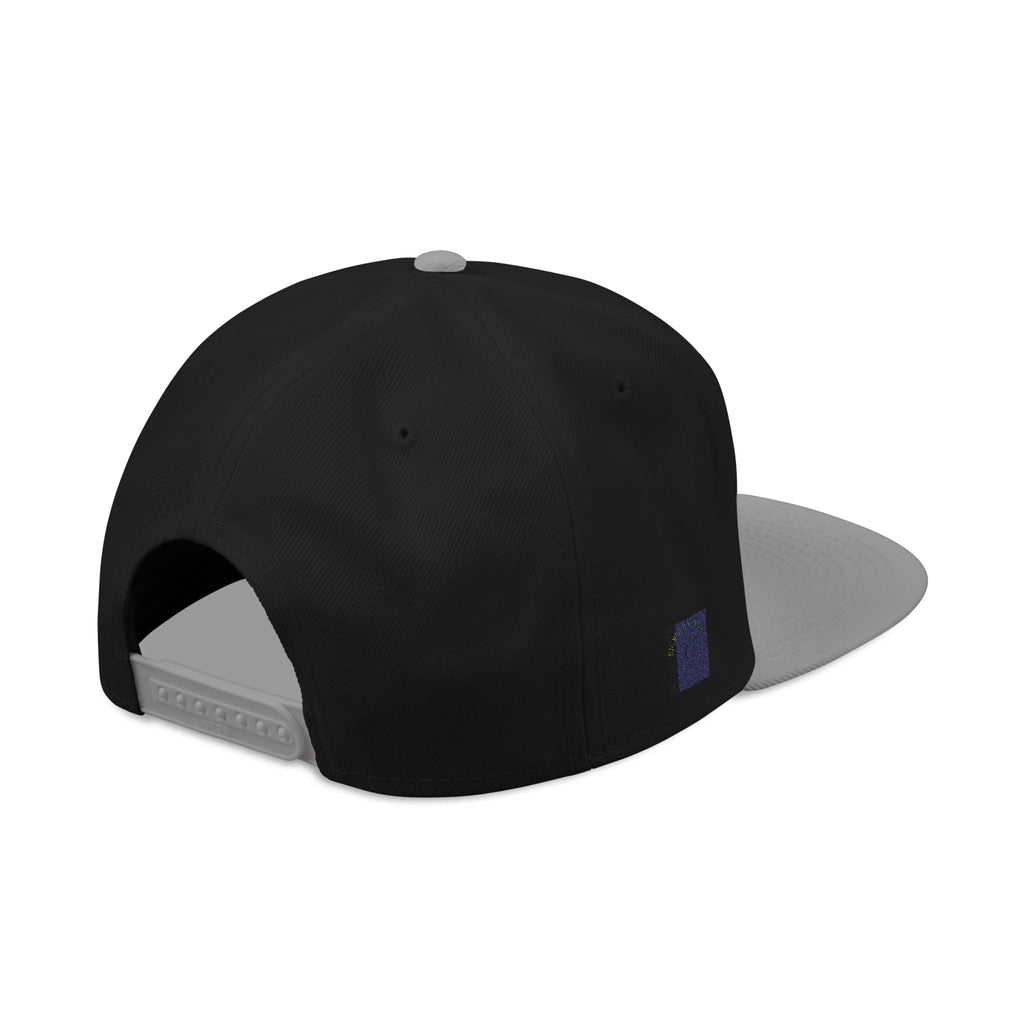 Snapback Hat – Embroidered 'Chill Back' Yellow Floral Lettering