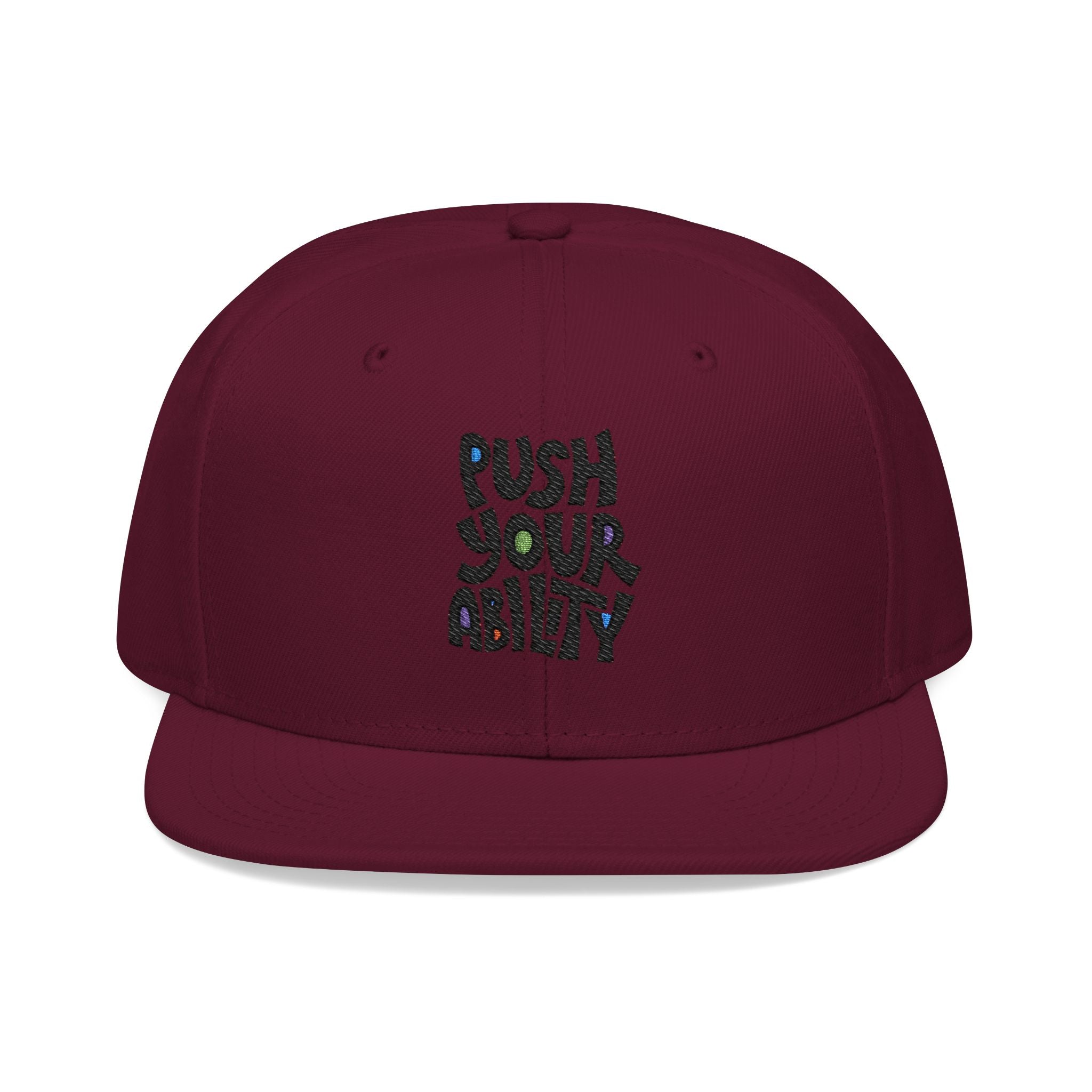 Embroidered ‘Boss Up’ Snapback Hat — Gray/Black Streetwear Cap