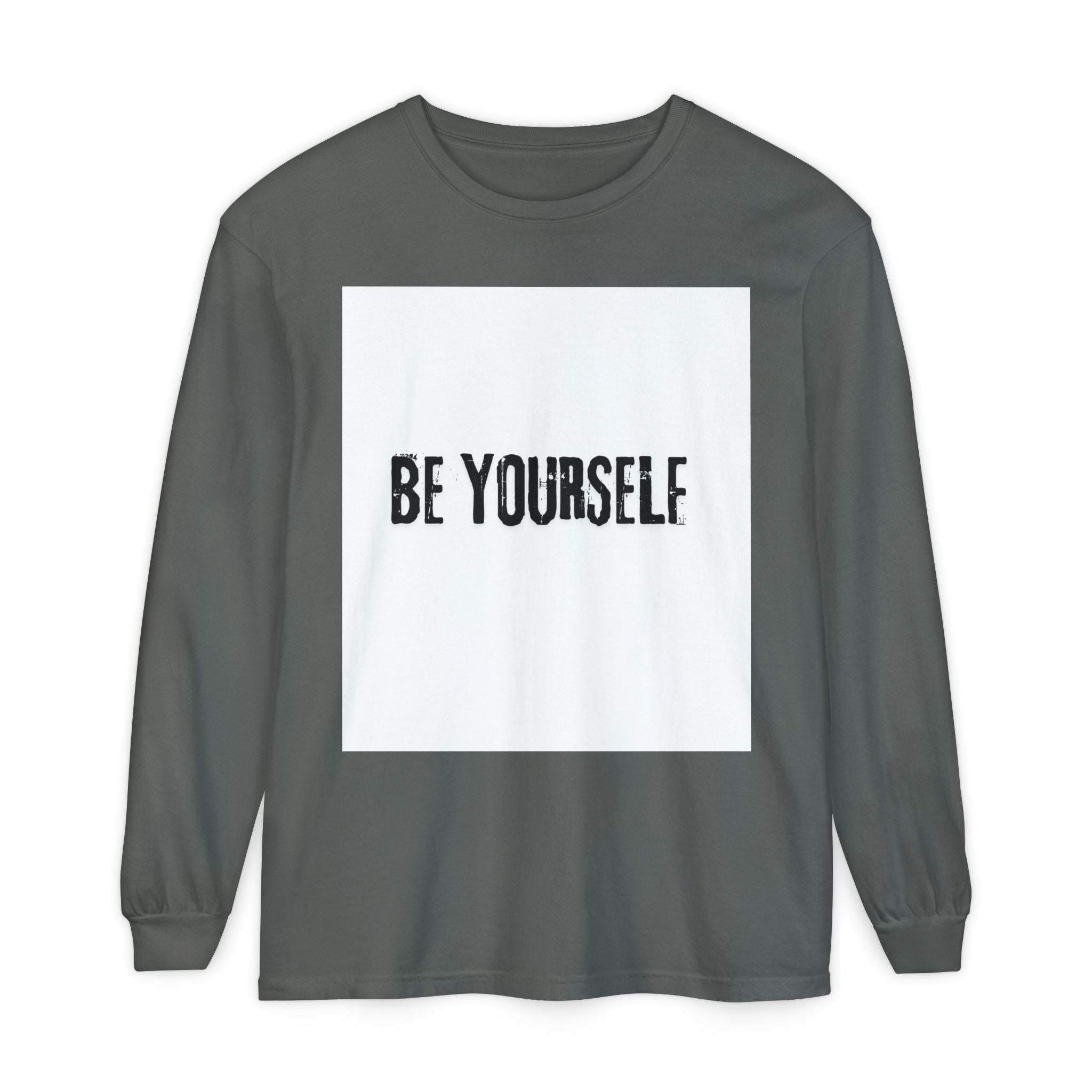 Unisex Long Sleeve Tee - "Be Yourself" - Inspirational Shirt, Gift for Friends, Casual Wear, Motivational Apparel, Everyday Style