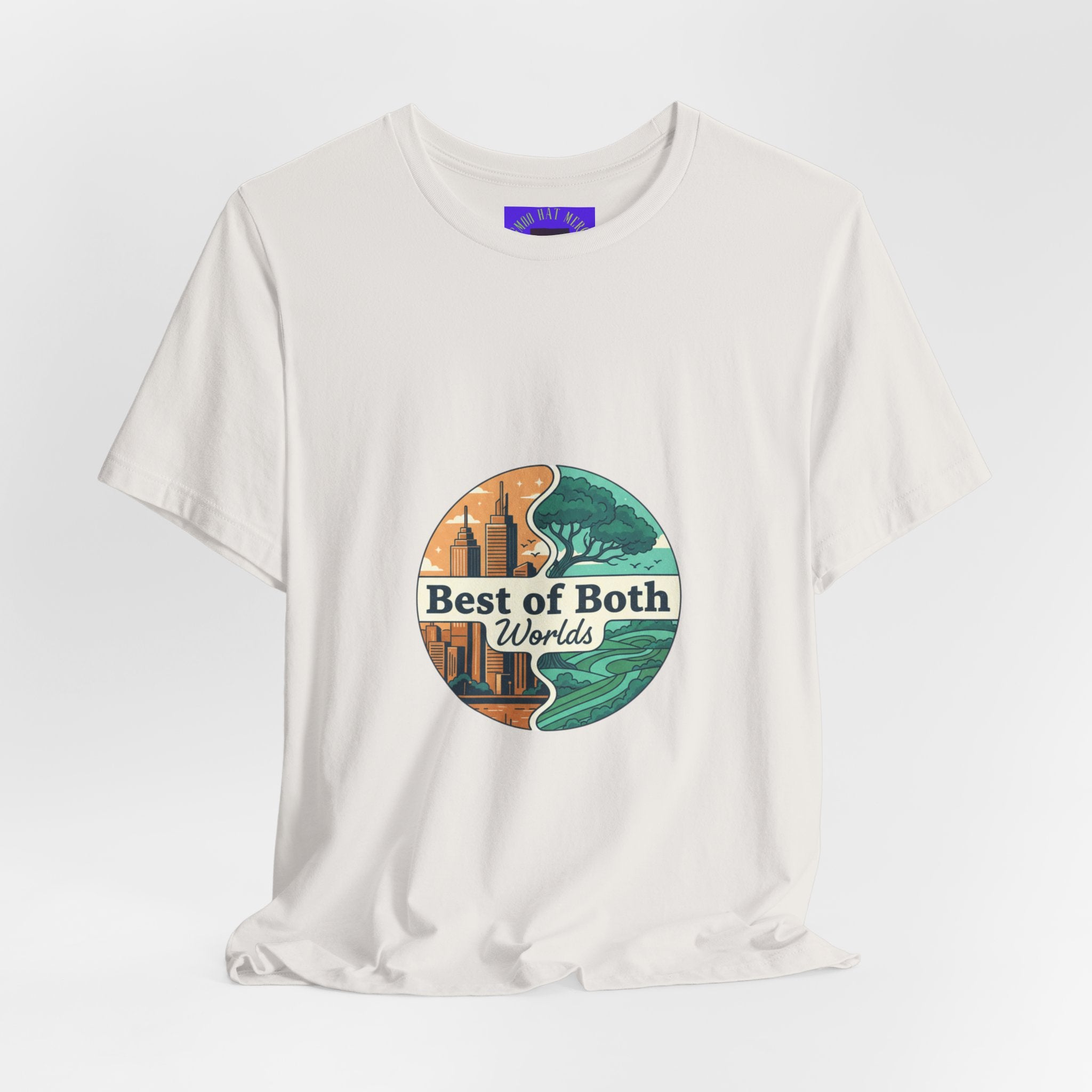 Best of Both Worlds Graphic Tee — Adventure & Ocean Vintage Circle Design